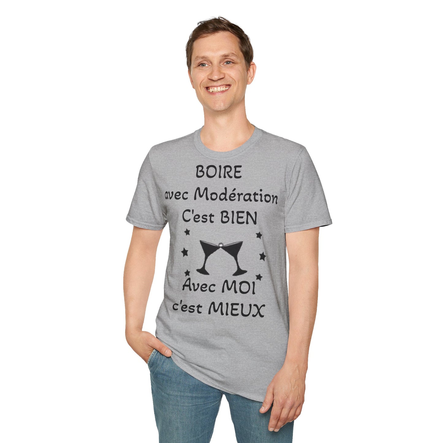 T-Shirt "boire avec modération"