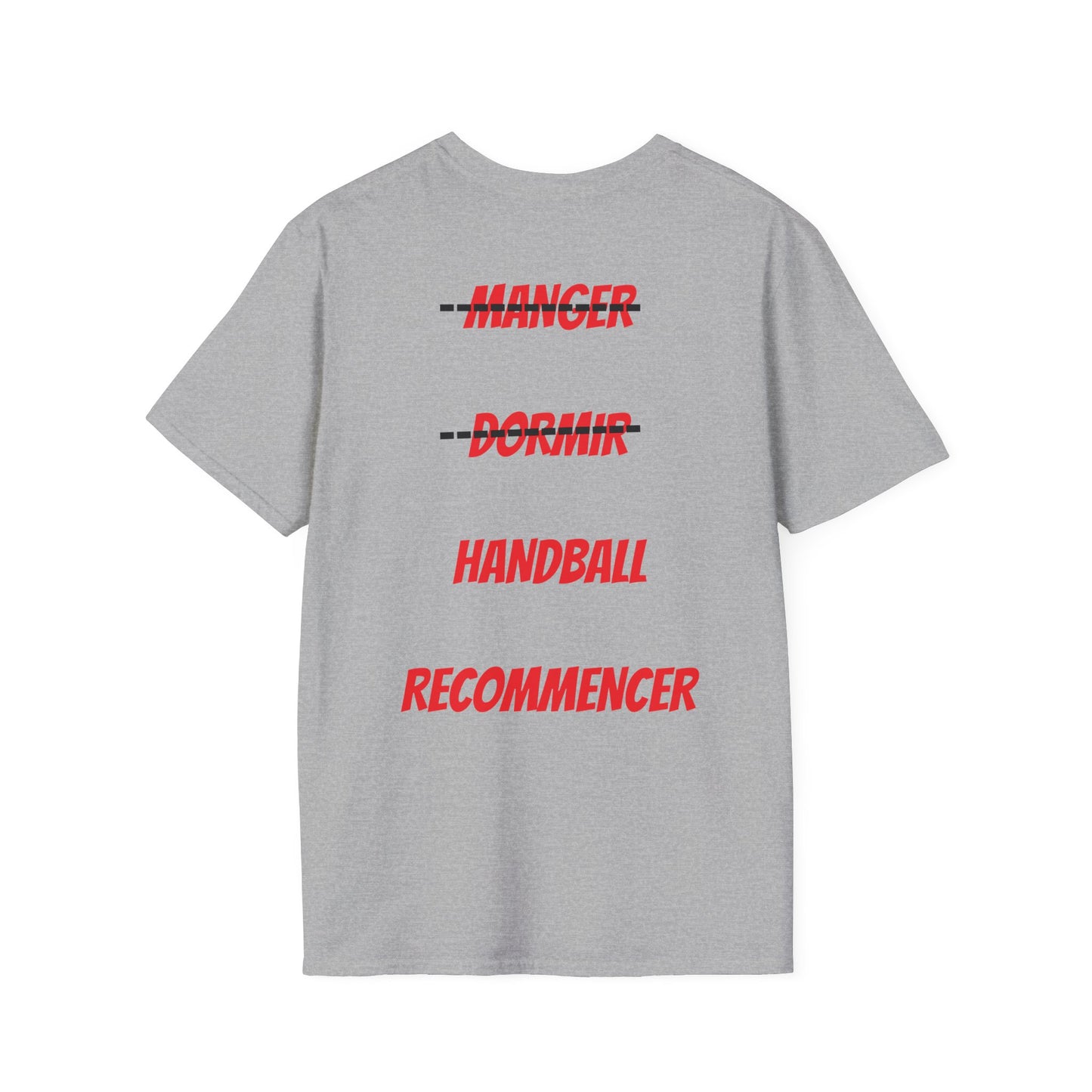 t-shirt "je peux pas j'ai handball"