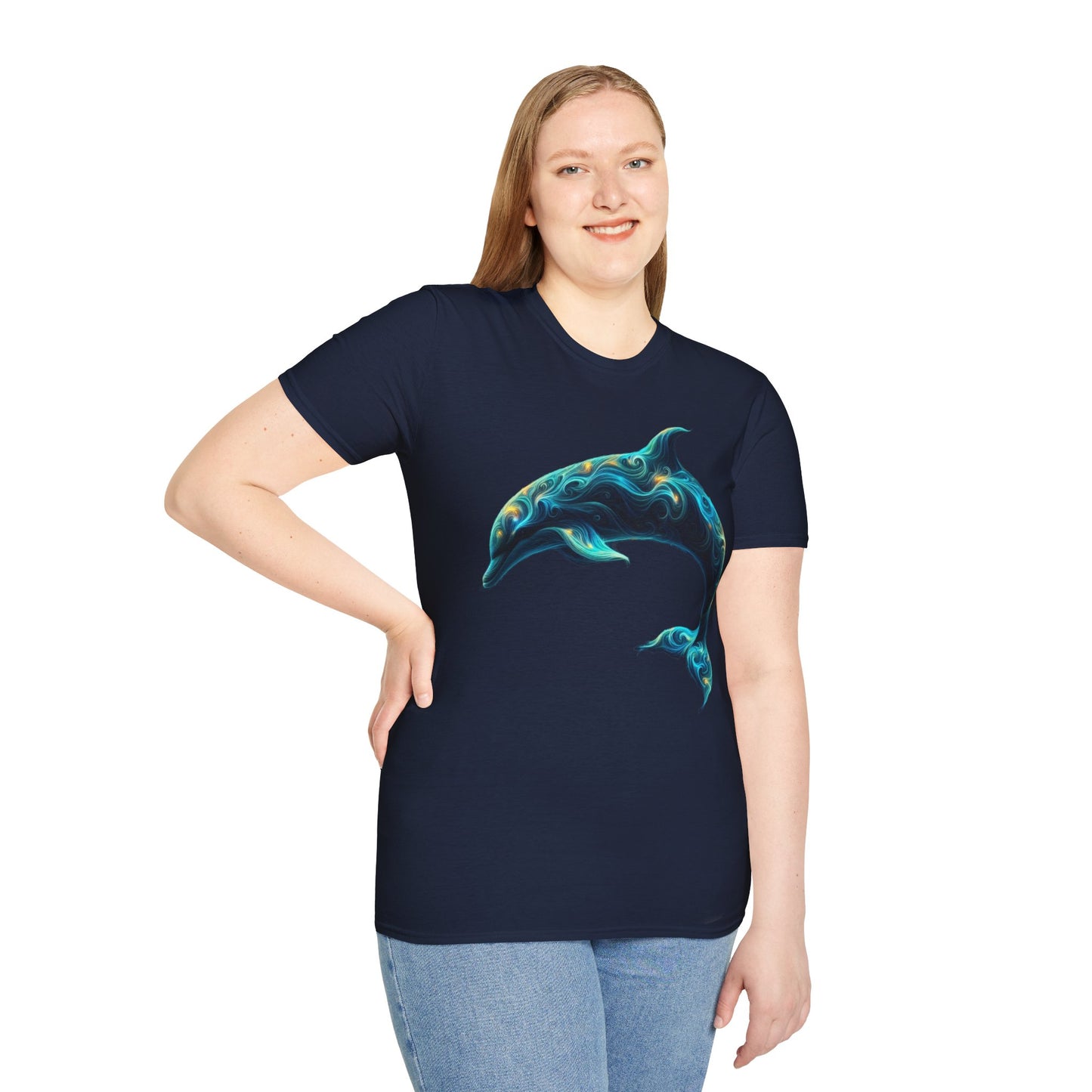 künstlerisches Delphin-T-Shirt 2