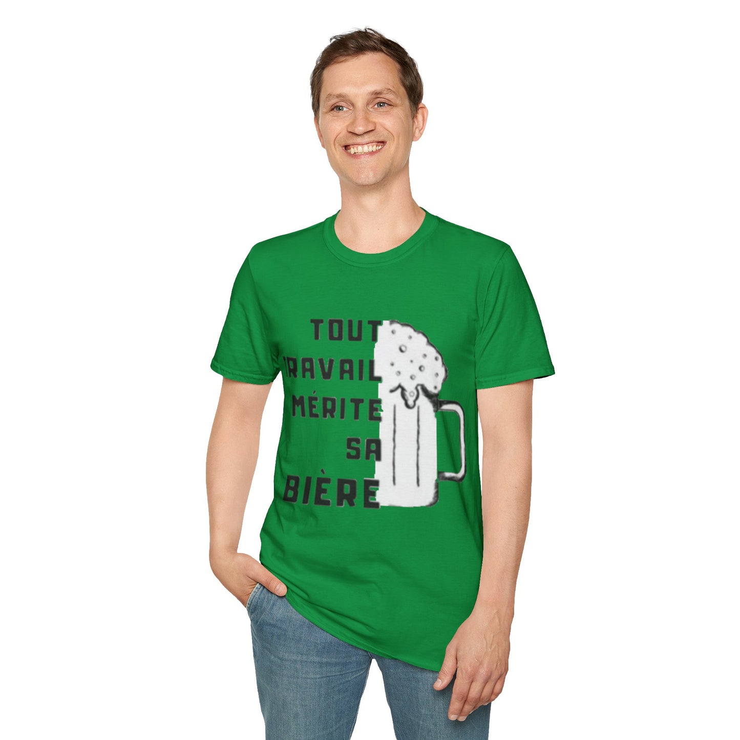 T-Shirt "tout travail mérite sa bière"