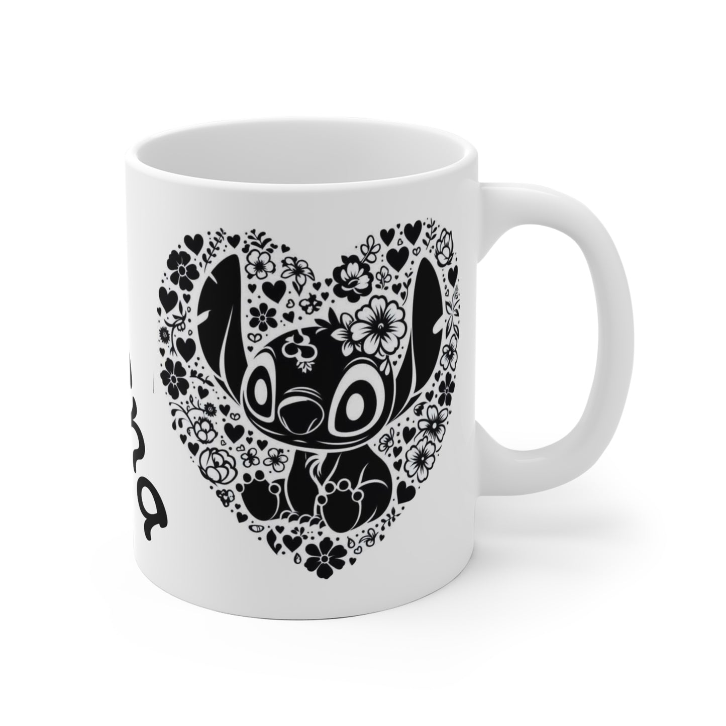 Ohana Floral Ceramic Mug - Perfect Gift for Family & Friends