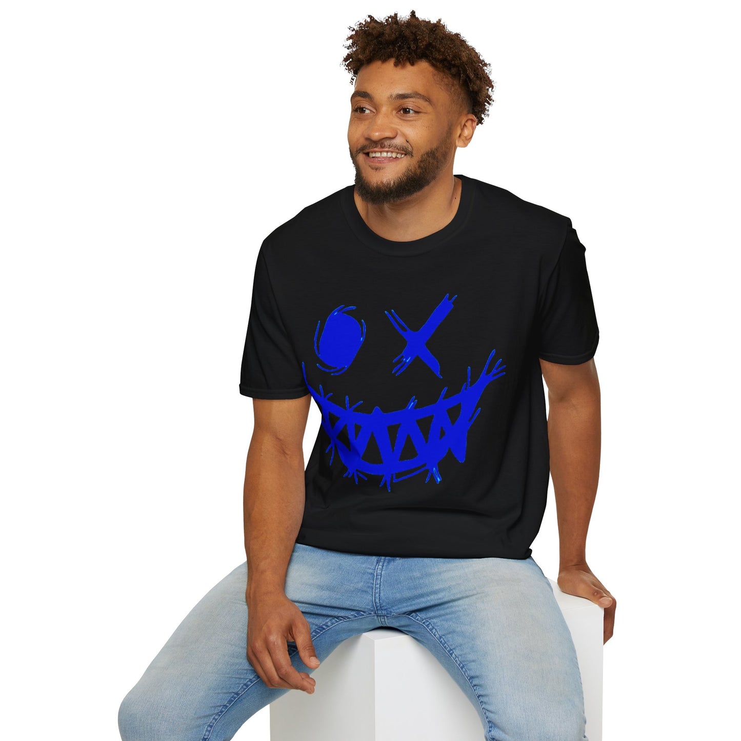 T-Shirt "clin d'œil bleu"