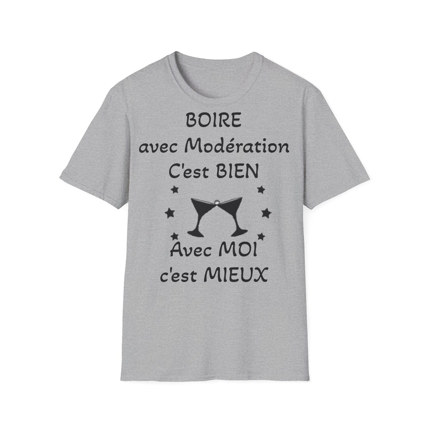 T-Shirt "boire avec modération"