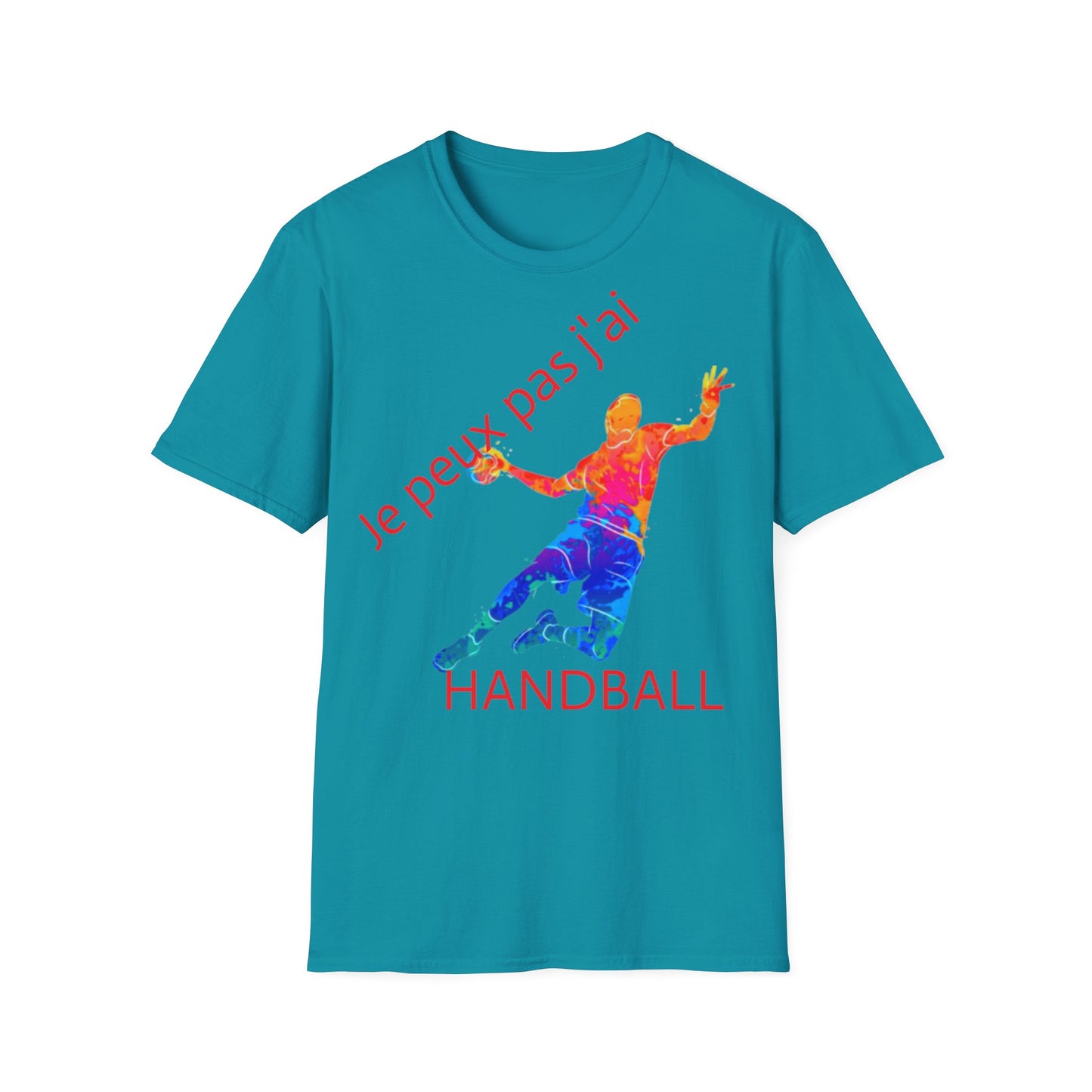 t-shirt "je peux pas j'ai handball"