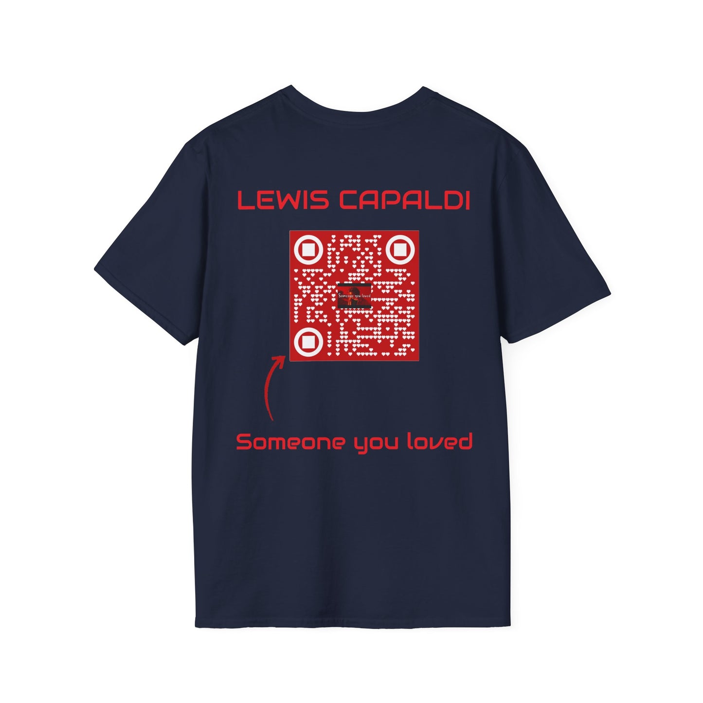 Musikalisches T-Shirt mit der Aufschrift „Jemand, den du geliebt hast“.