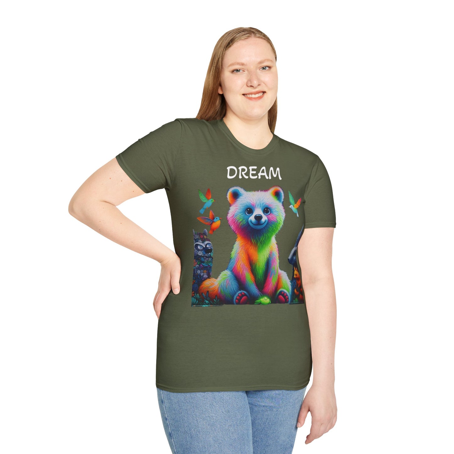 „Neon-Hasenbär“-T-Shirt