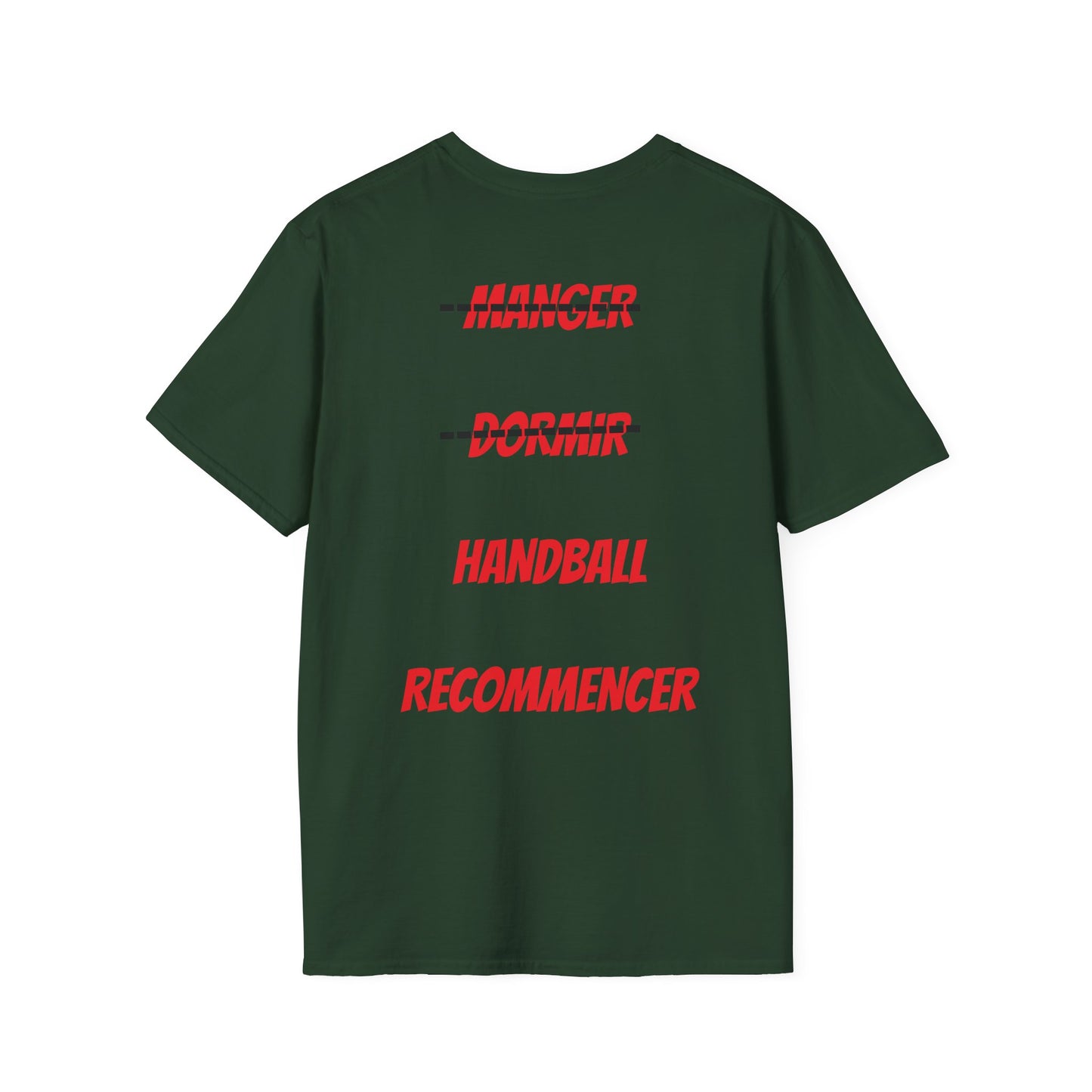 t-shirt "je peux pas j'ai handball"