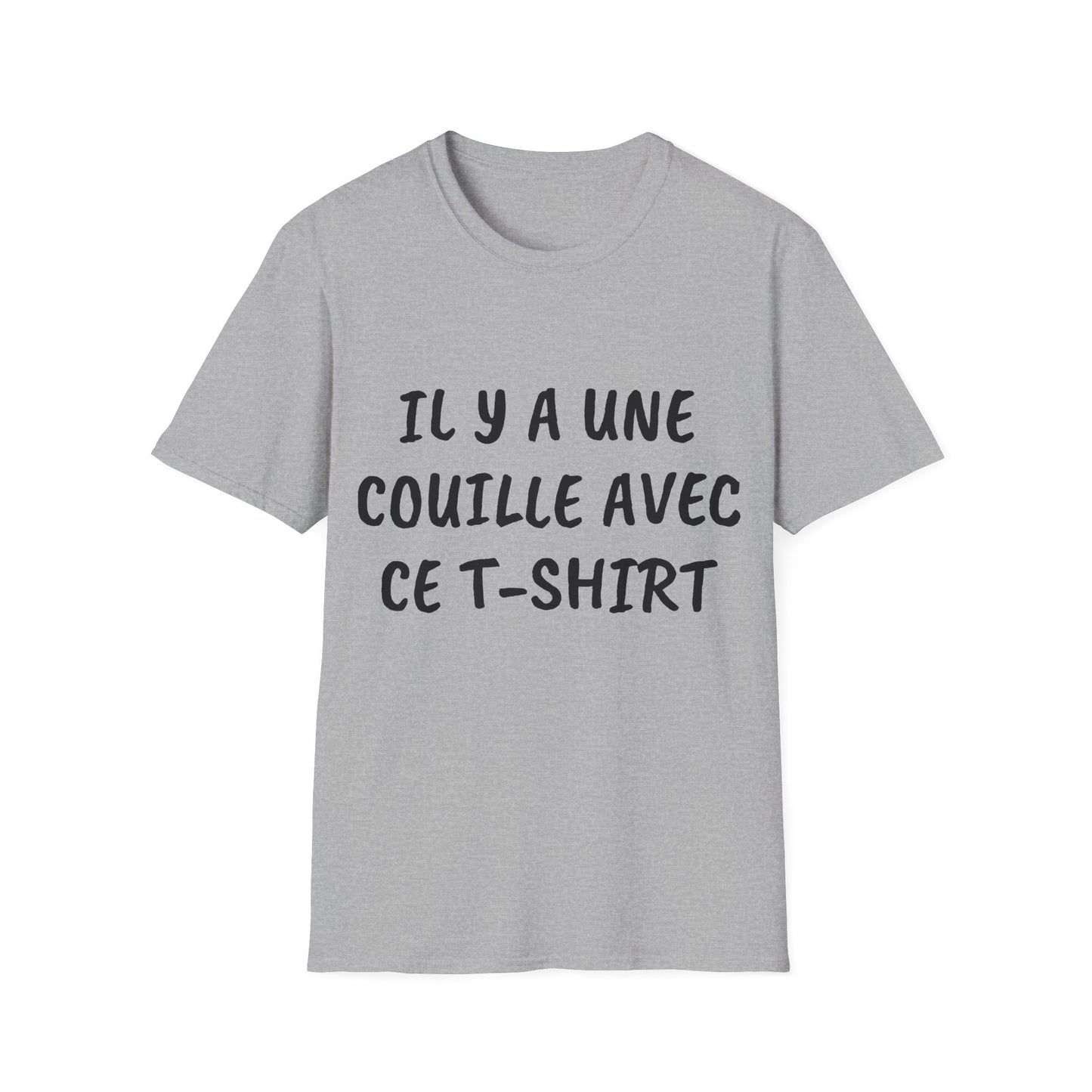 t-shirt "il y à une couilles avec ce t-shirt" + photo personnel derrière