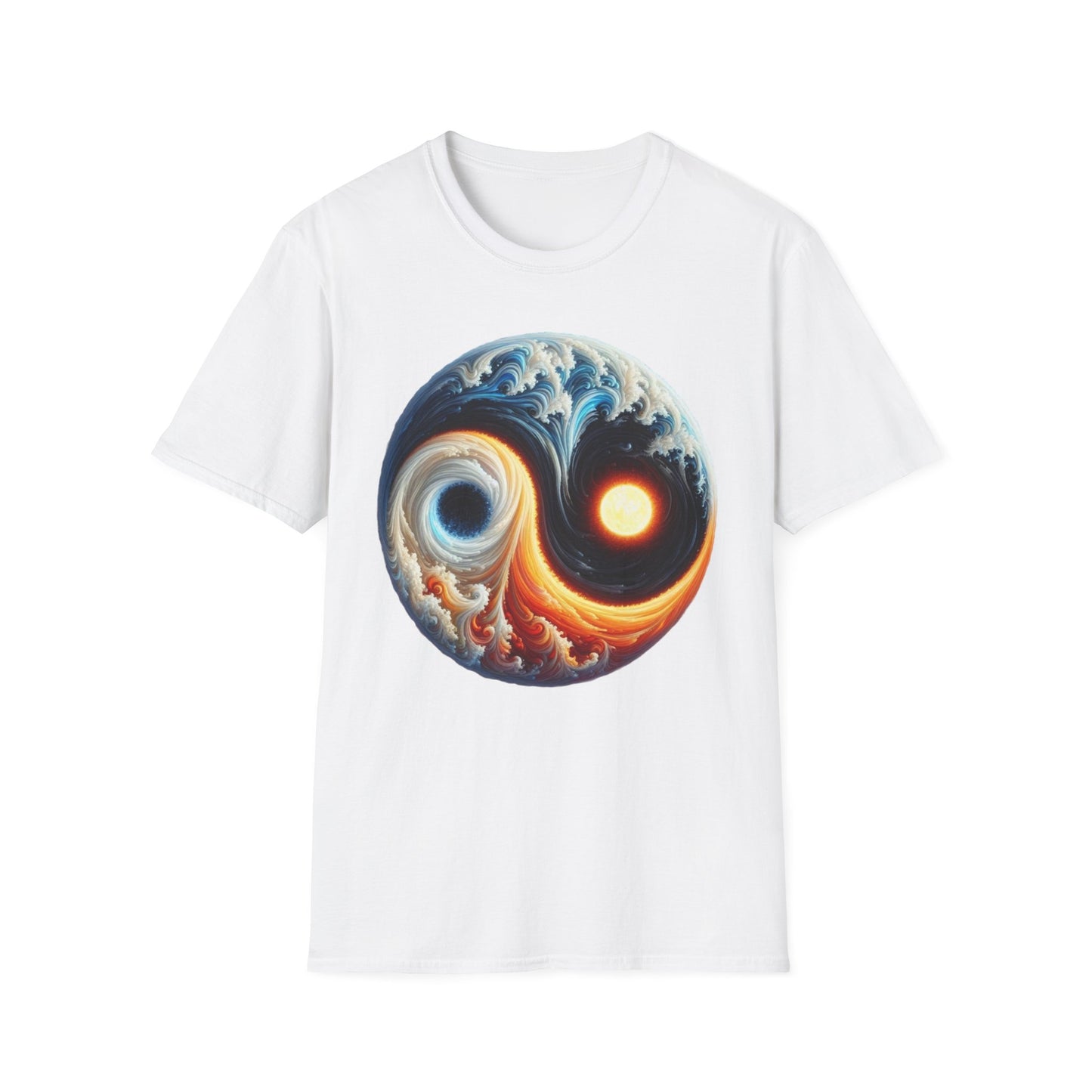 T-shirt yin yang soleil lune