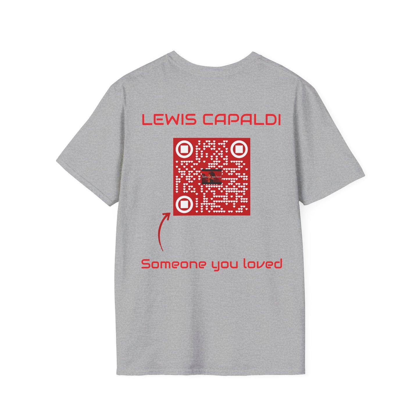 Musikalisches T-Shirt mit der Aufschrift „Jemand, den du geliebt hast“.