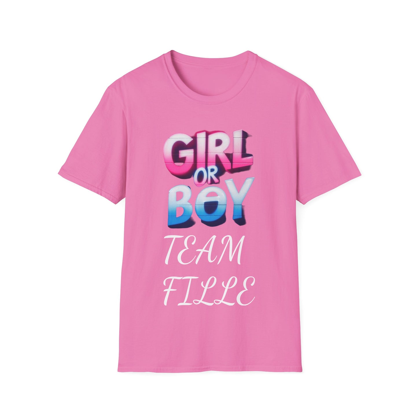 „Team Girl Junge oder Mädchen“ T-Shirt