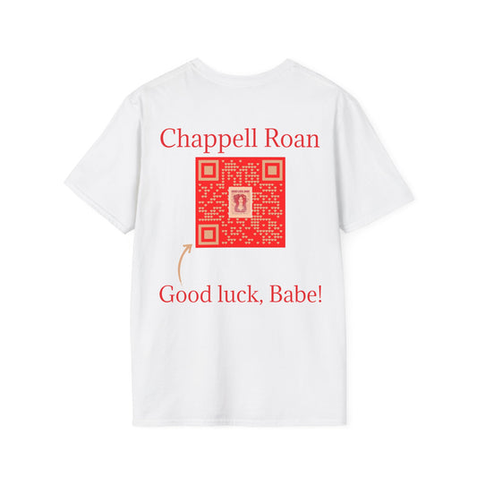 t-shirt musical "good luck babe"