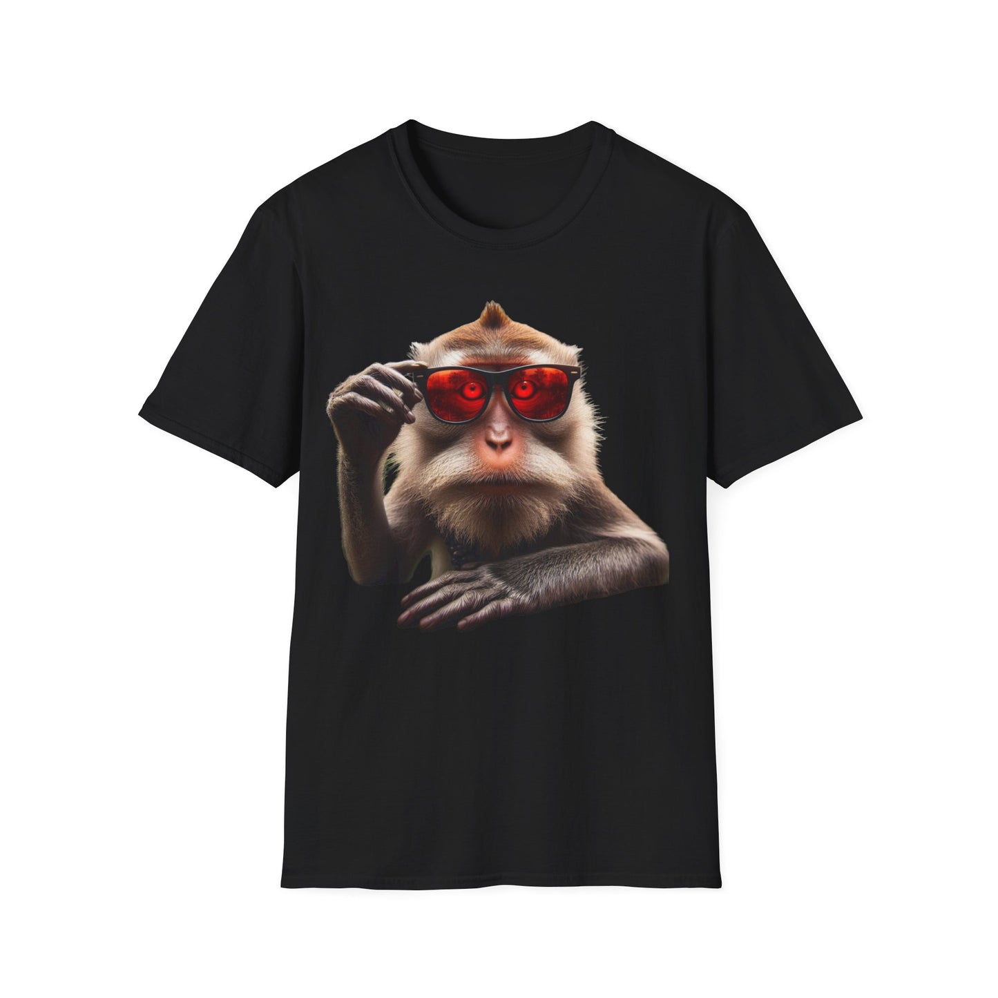 T-Shirt Affenbrille rote Augen