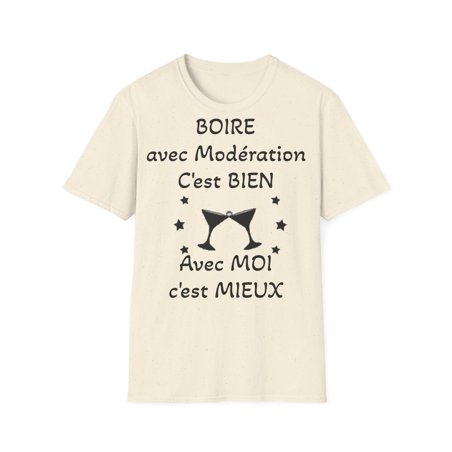 T-Shirt "boire avec modération"