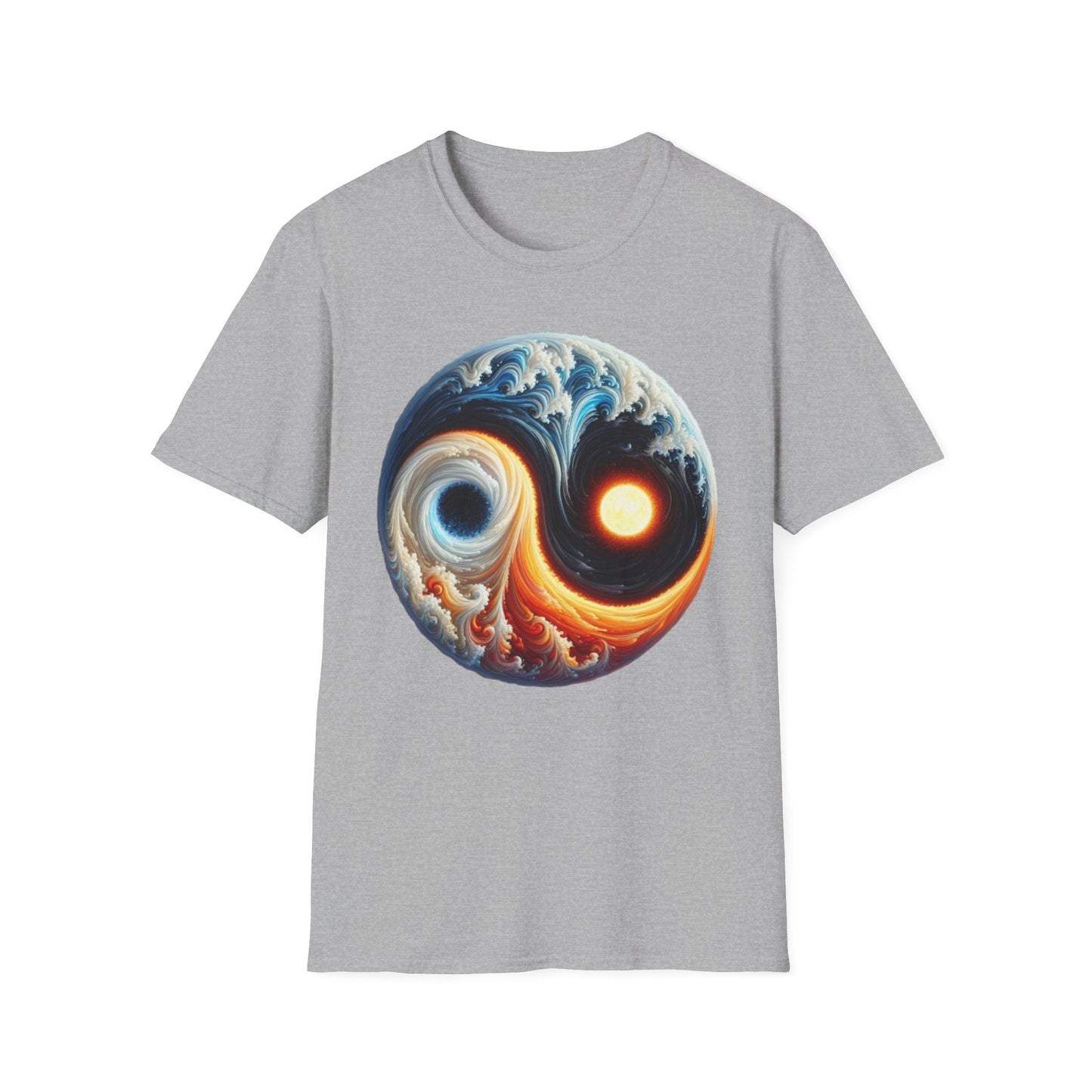 T-shirt yin yang soleil lune