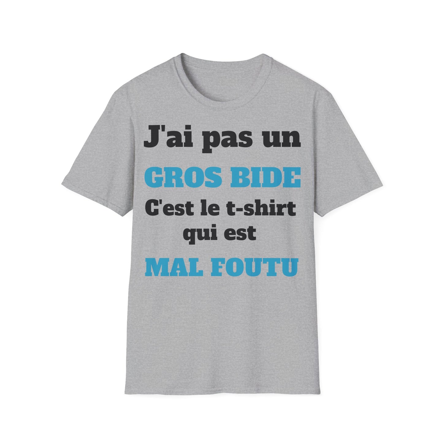 t-shirt "j'ai pas un gros bide"