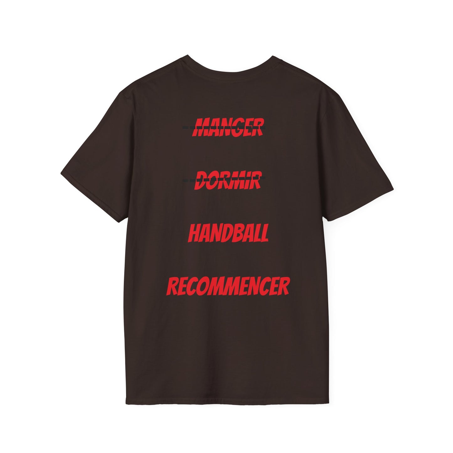 t-shirt "je peux pas j'ai handball"