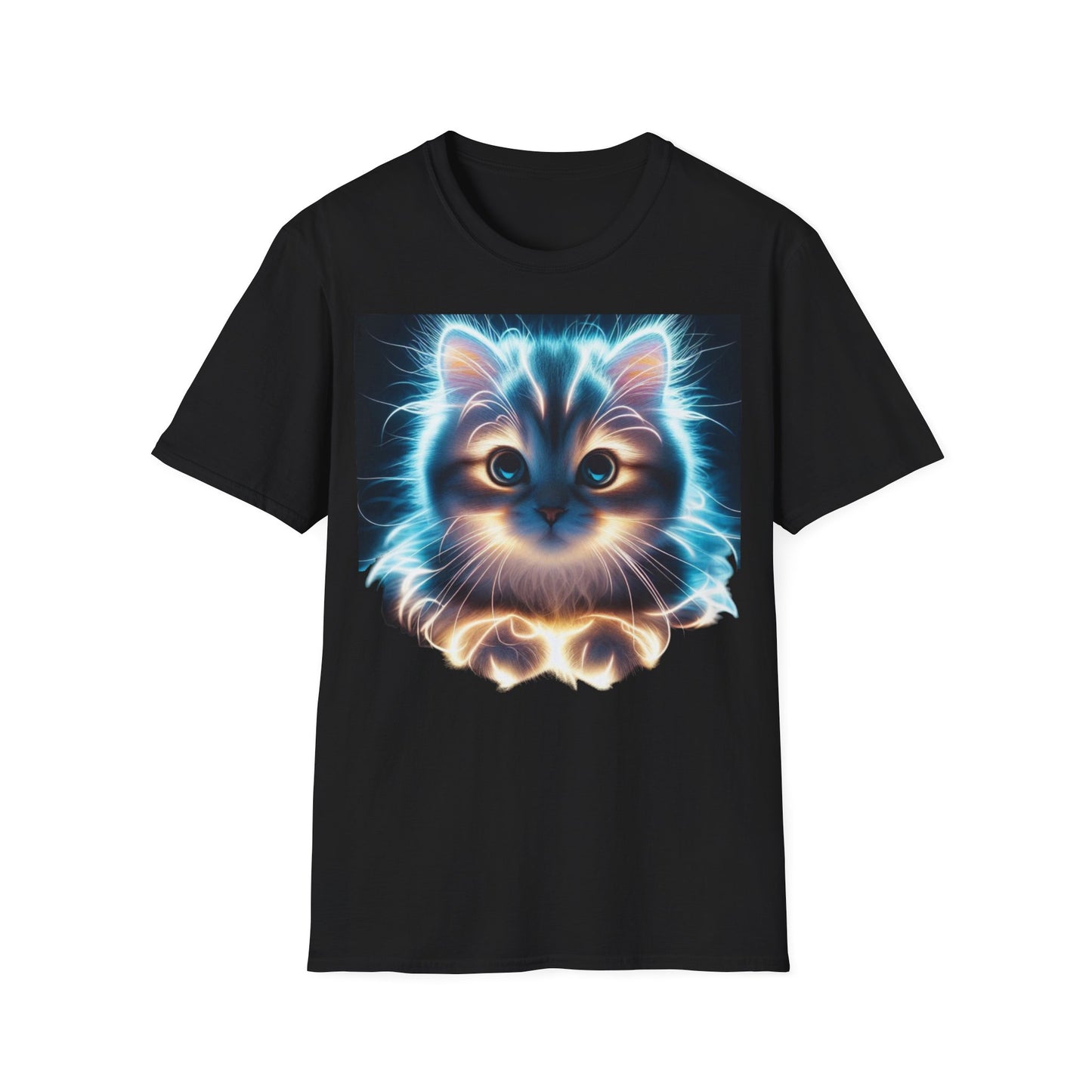 T-Shirt „kleine helle Katze“.