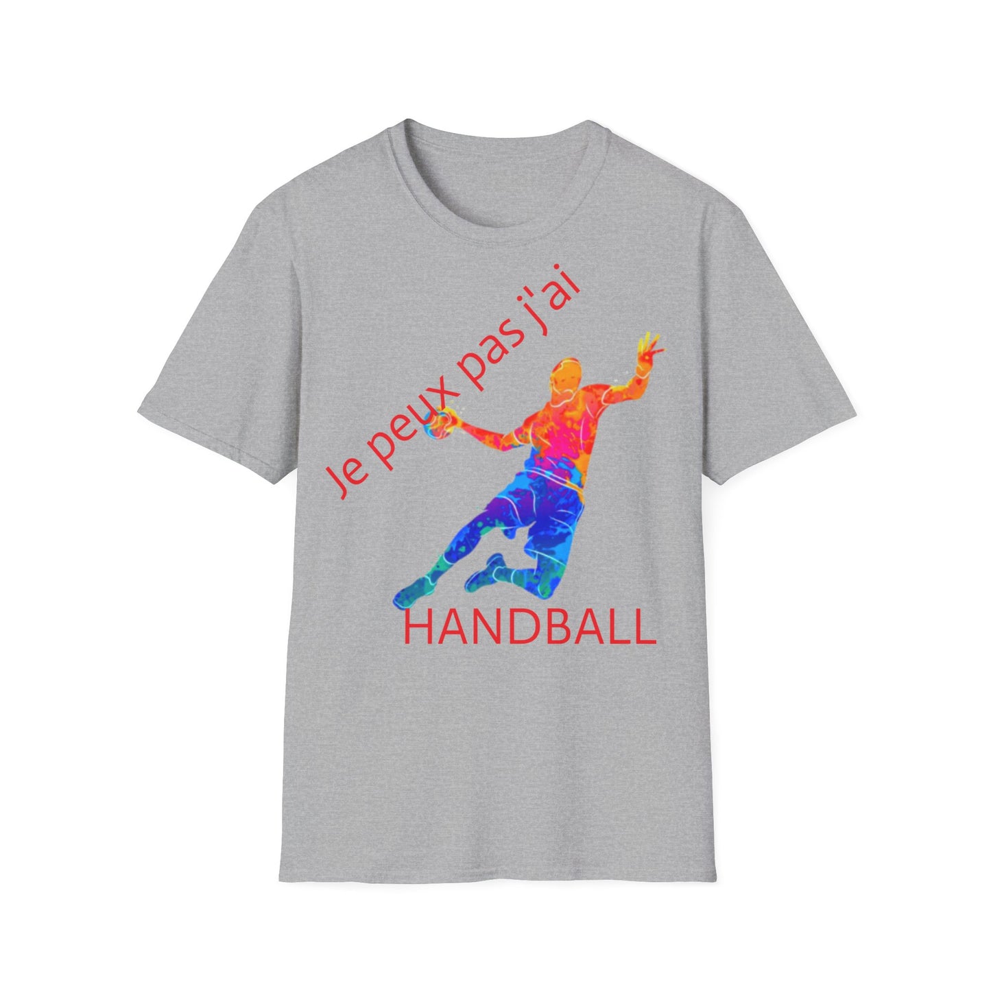 t-shirt "je peux pas j'ai handball"