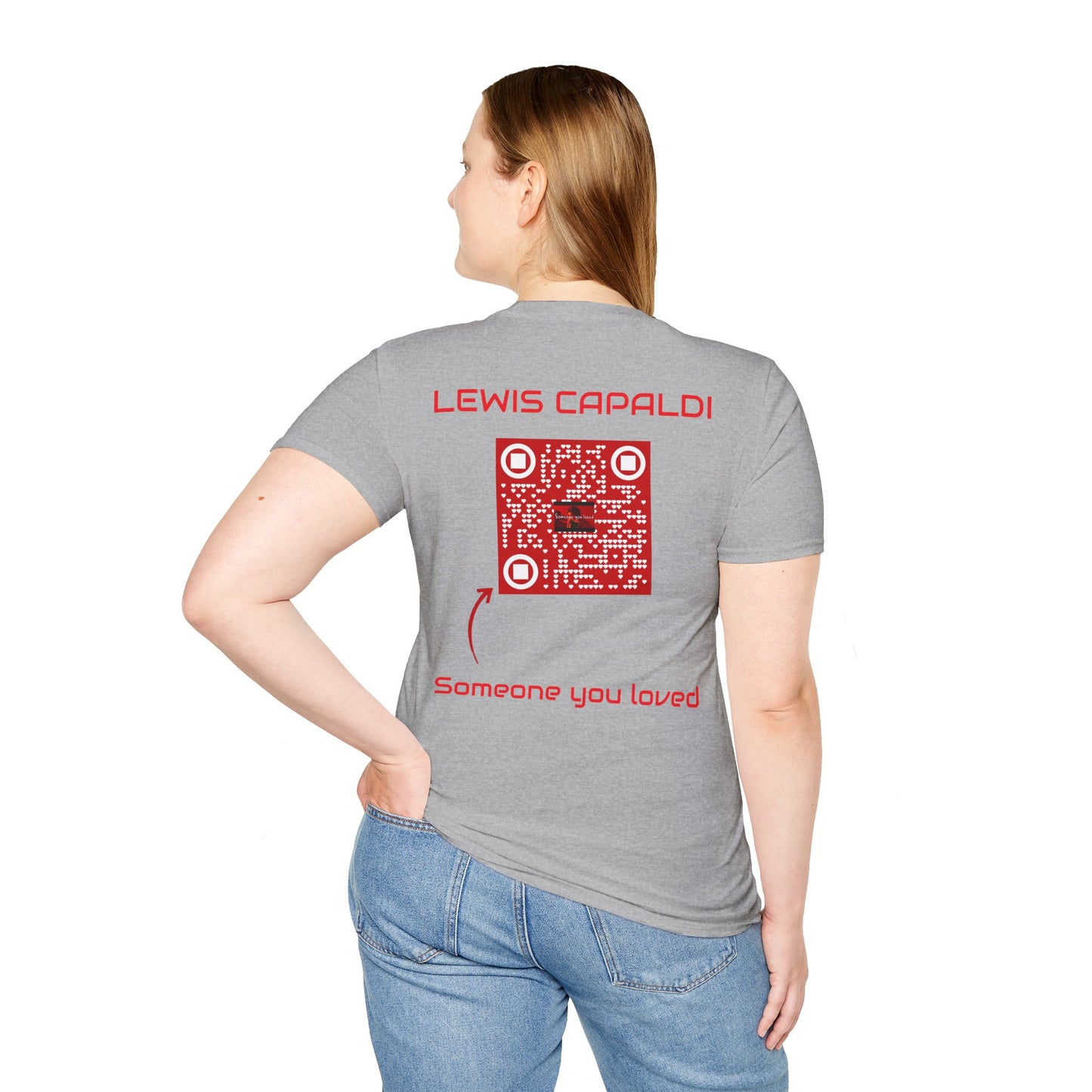 Musikalisches T-Shirt mit der Aufschrift „Jemand, den du geliebt hast“.