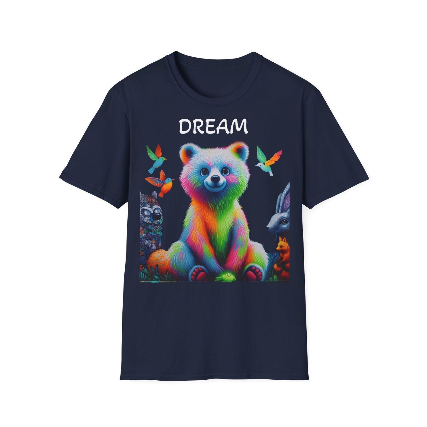 „Neon-Hasenbär“-T-Shirt