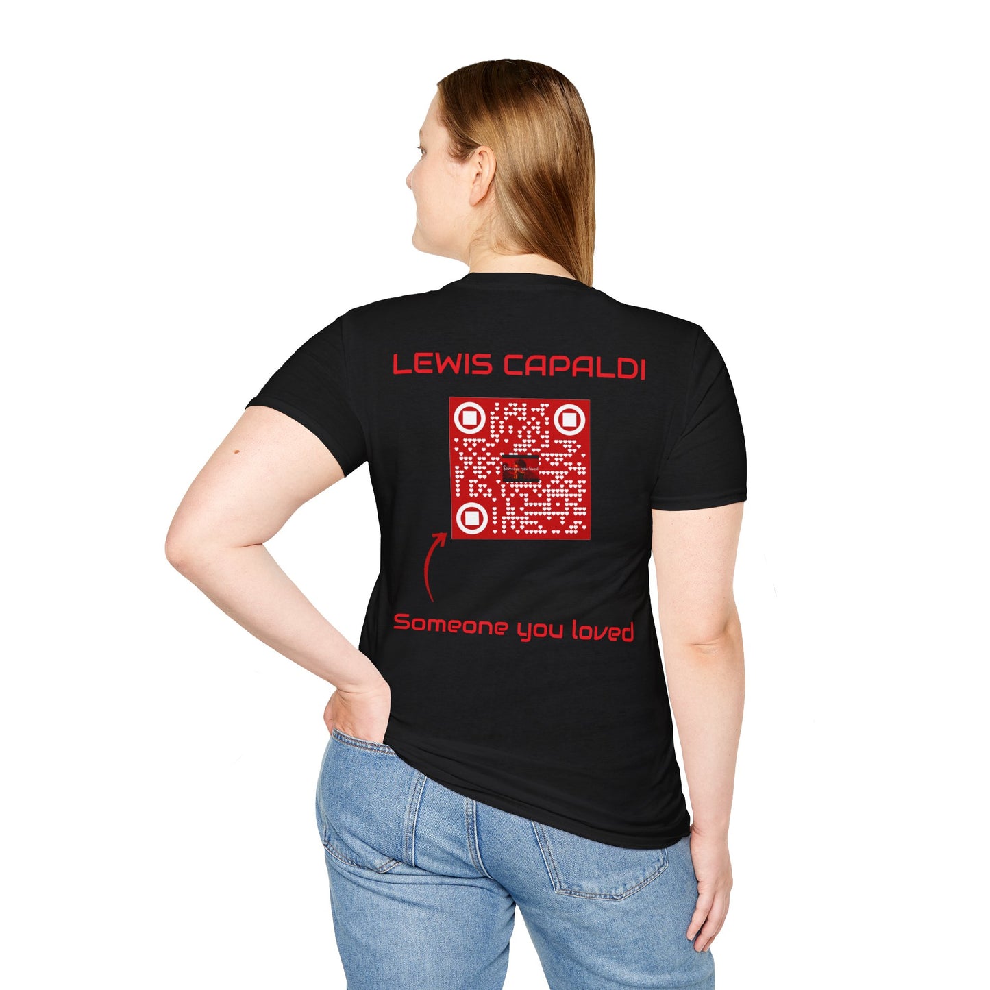 Musikalisches T-Shirt mit der Aufschrift „Jemand, den du geliebt hast“.