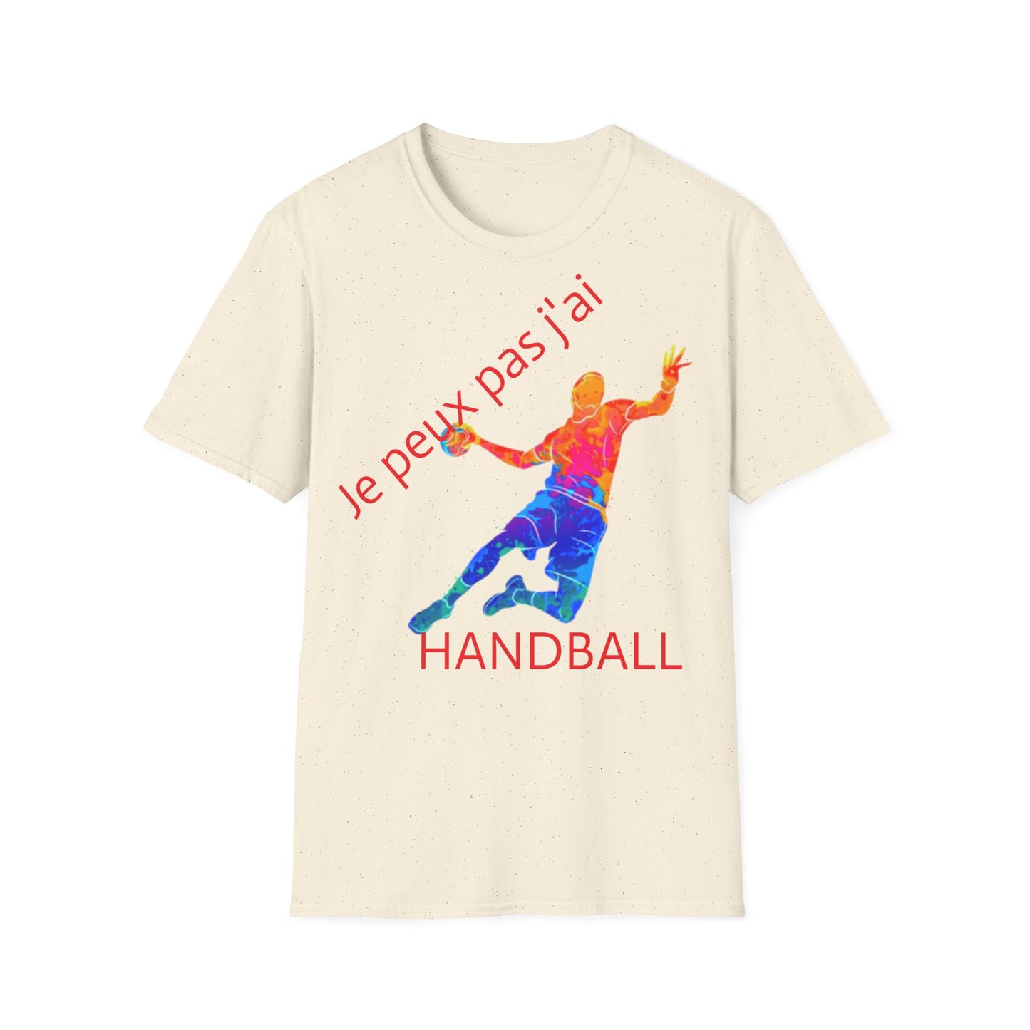 t-shirt "je peux pas j'ai handball"