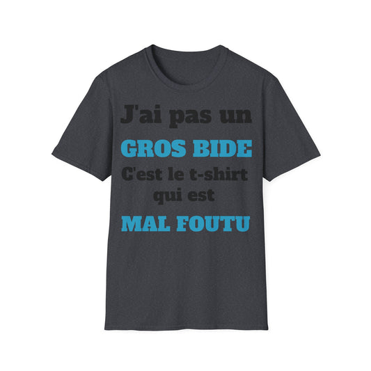 t-shirt "j'ai pas un gros bide"