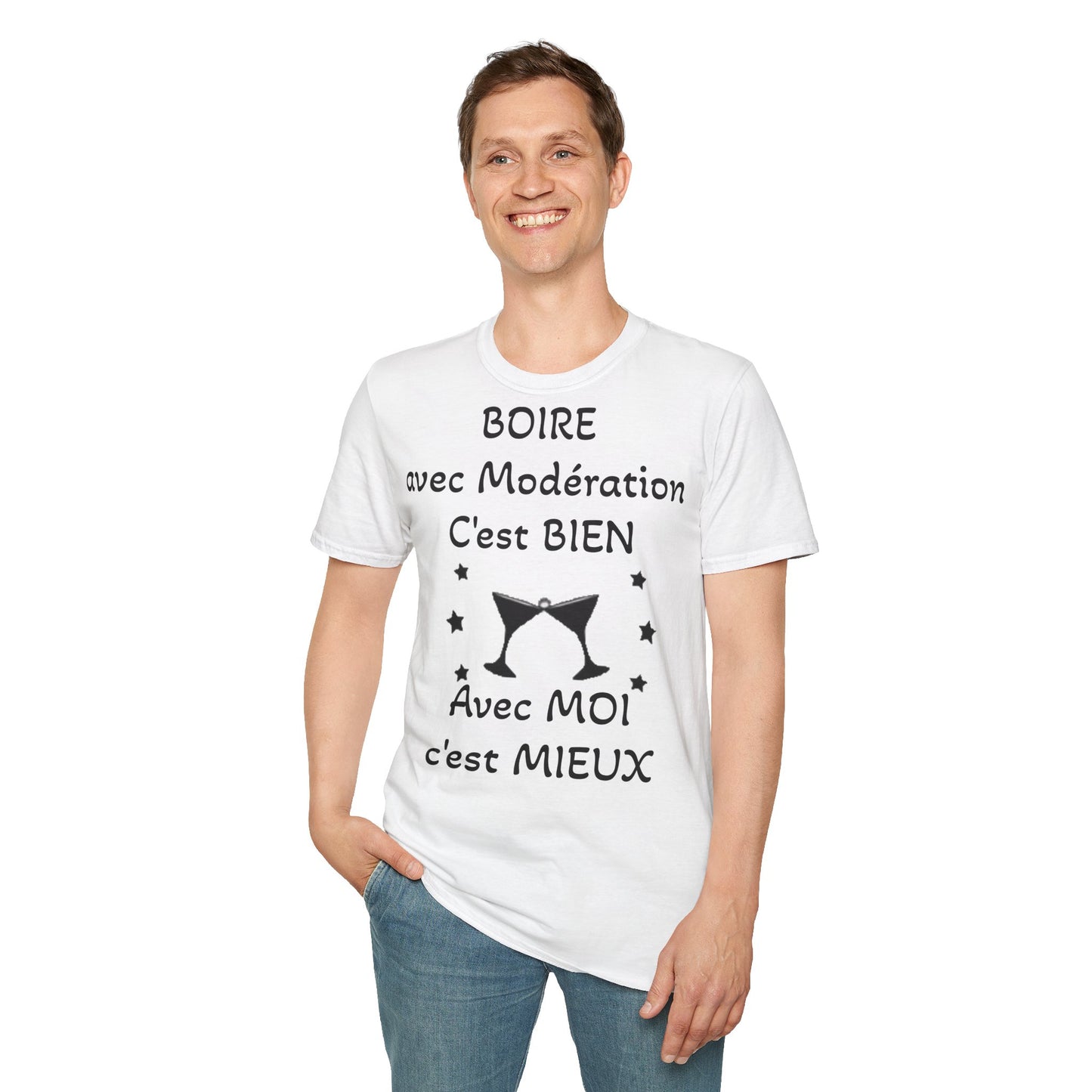 T-Shirt "boire avec modération"