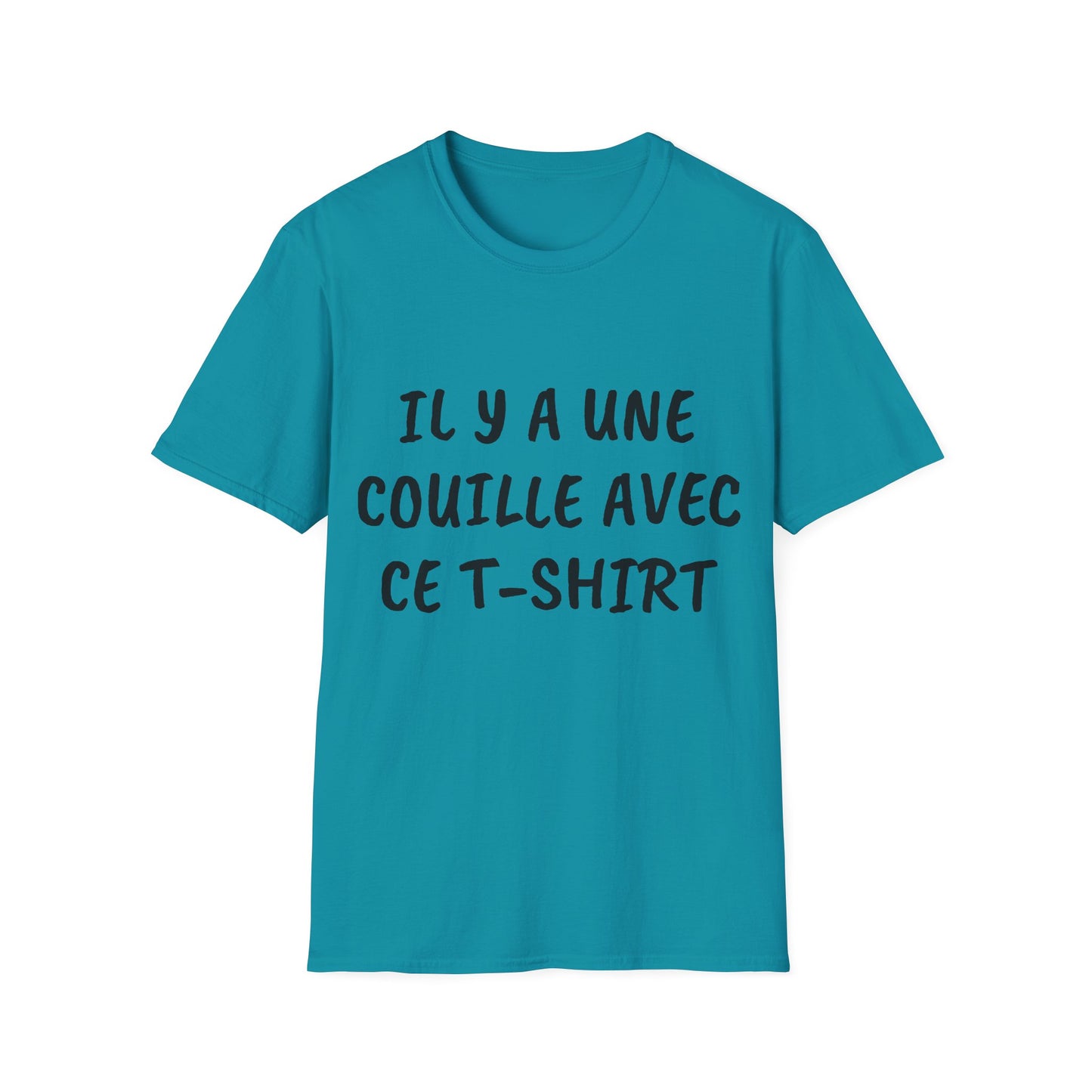 t-shirt "il y à une couilles avec ce t-shirt" + photo personnel derrière