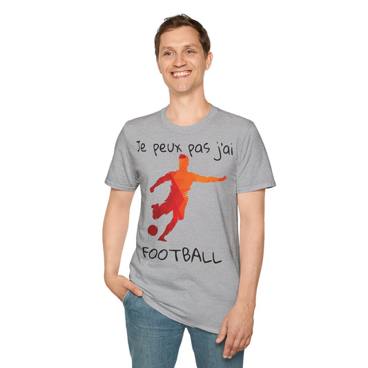 T-Shirt "je peux pas j'ai football"