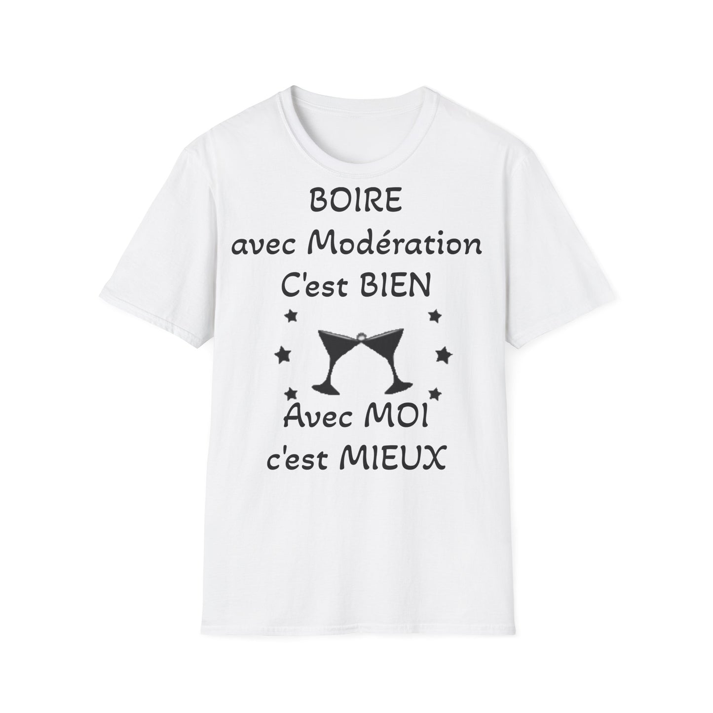 T-Shirt "boire avec modération"