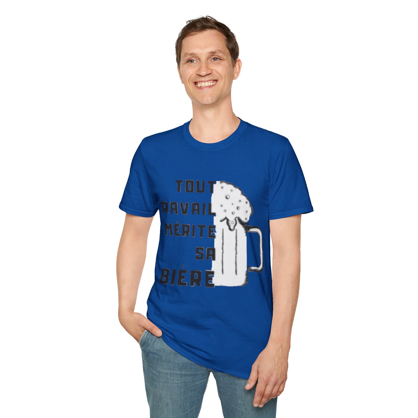 T-Shirt "tout travail mérite sa bière"