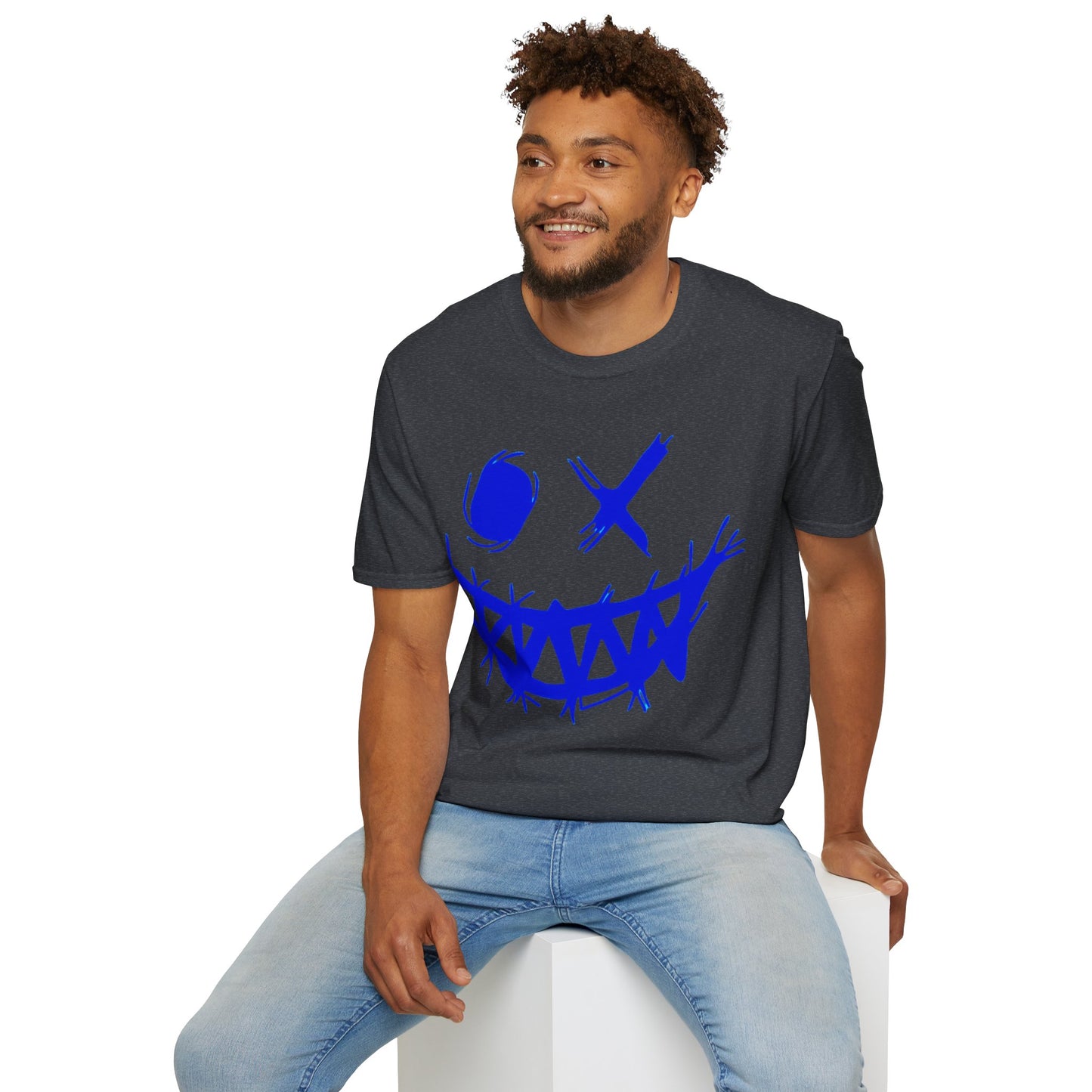 T-Shirt "clin d'œil bleu"