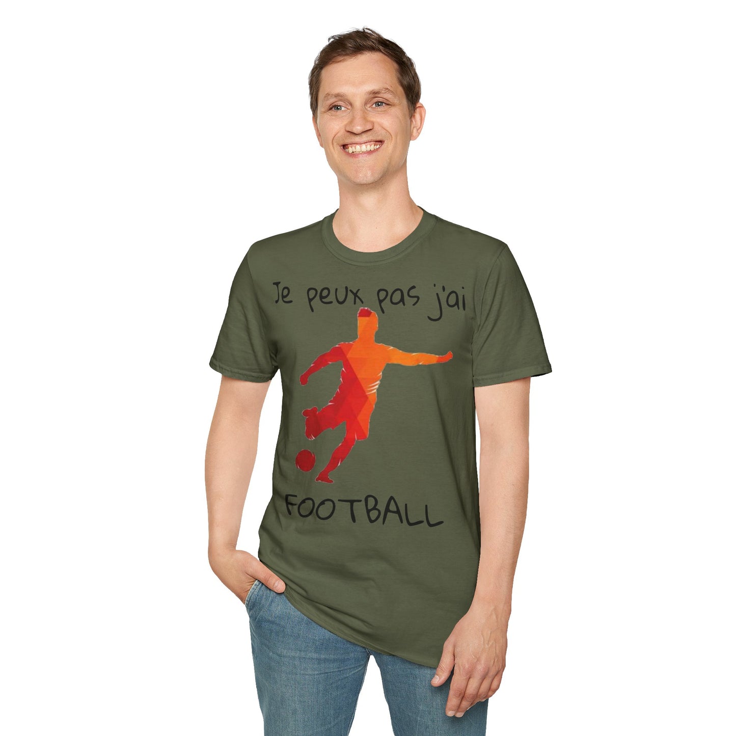 T-Shirt "je peux pas j'ai football"