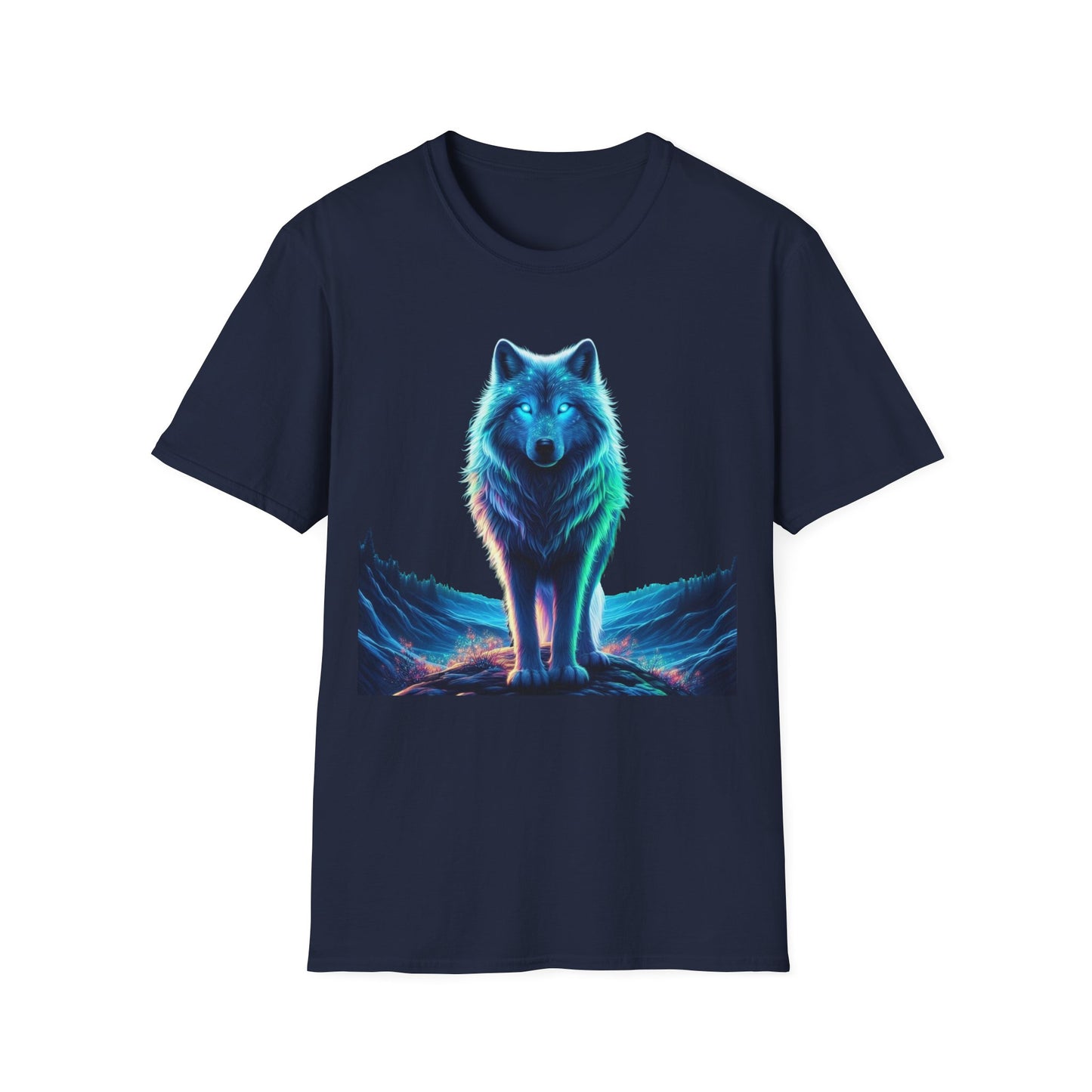 „Blue Face Wolf“-T-Shirt