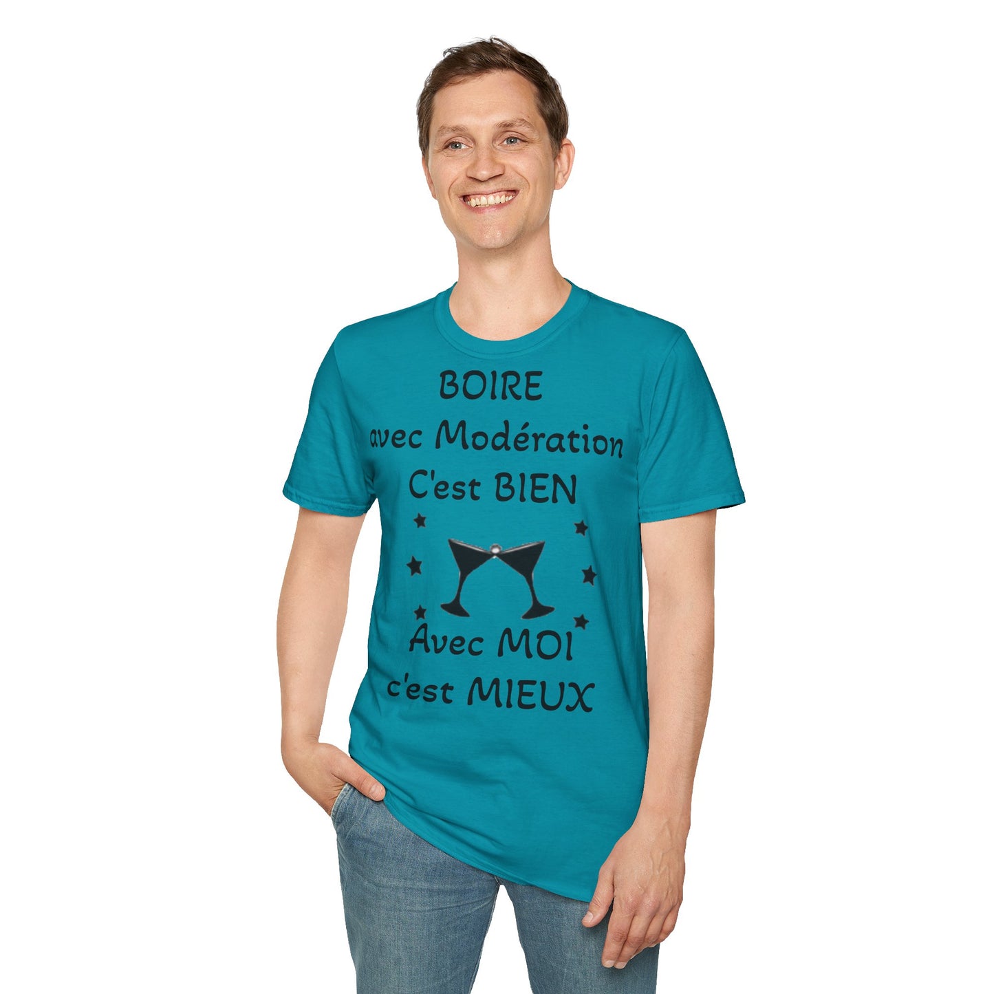 T-Shirt "boire avec modération"