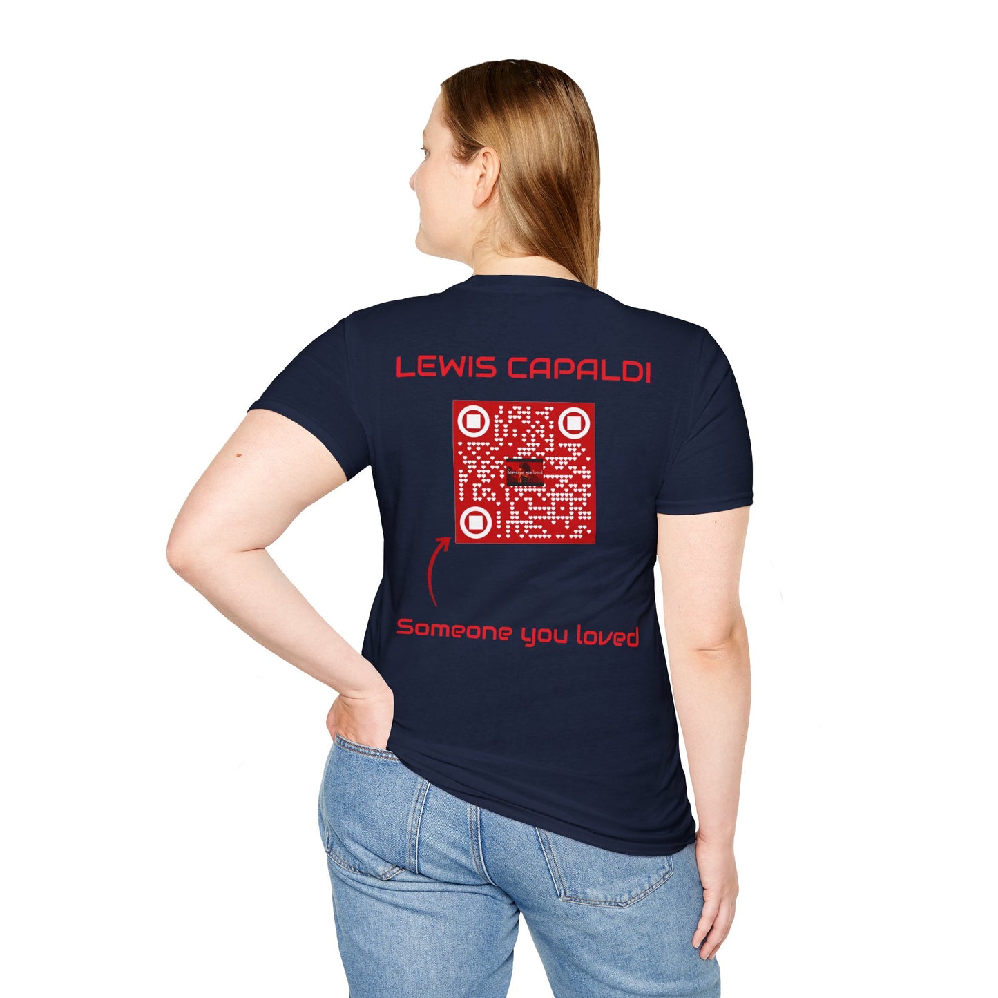 Musikalisches T-Shirt mit der Aufschrift „Jemand, den du geliebt hast“.