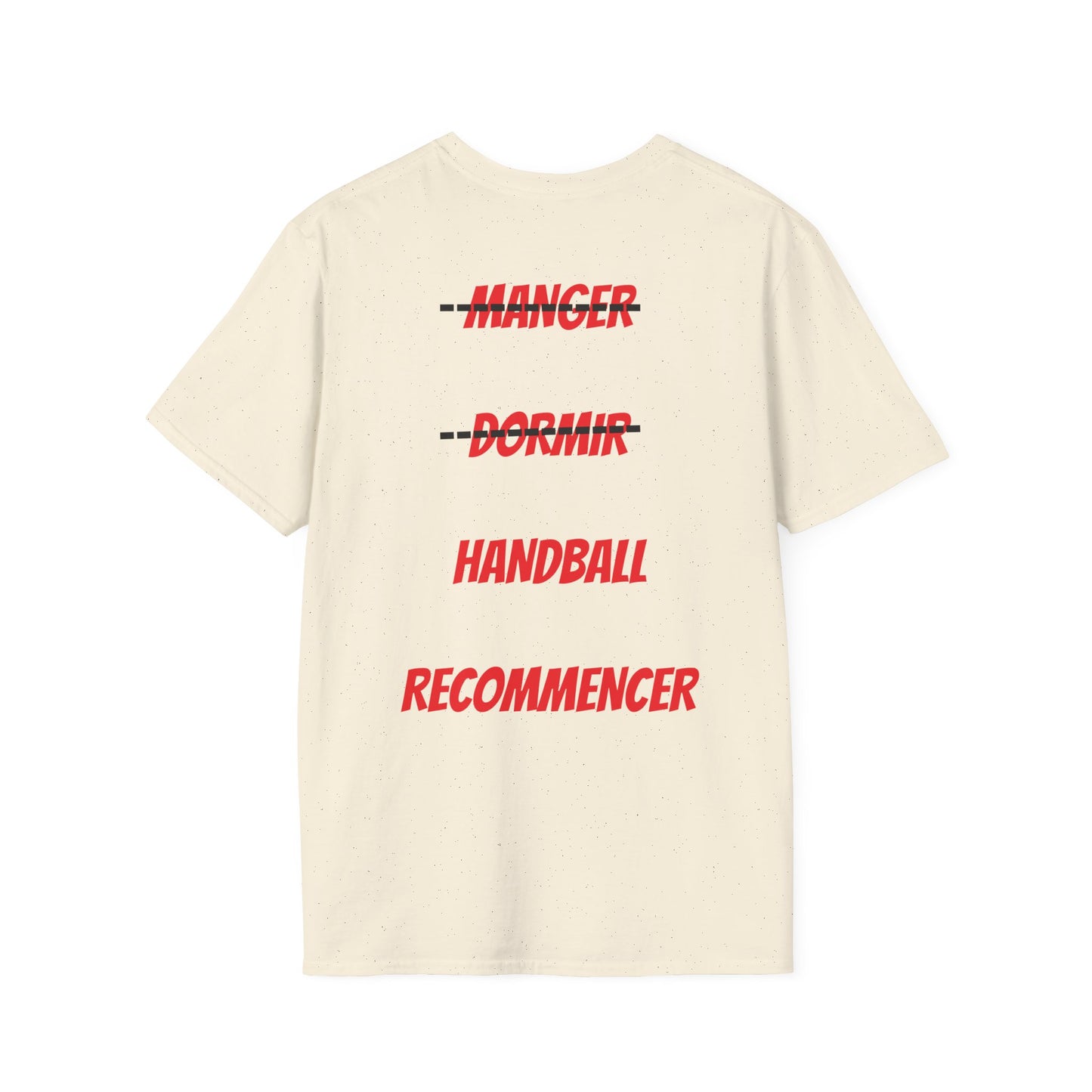 t-shirt "je peux pas j'ai handball"