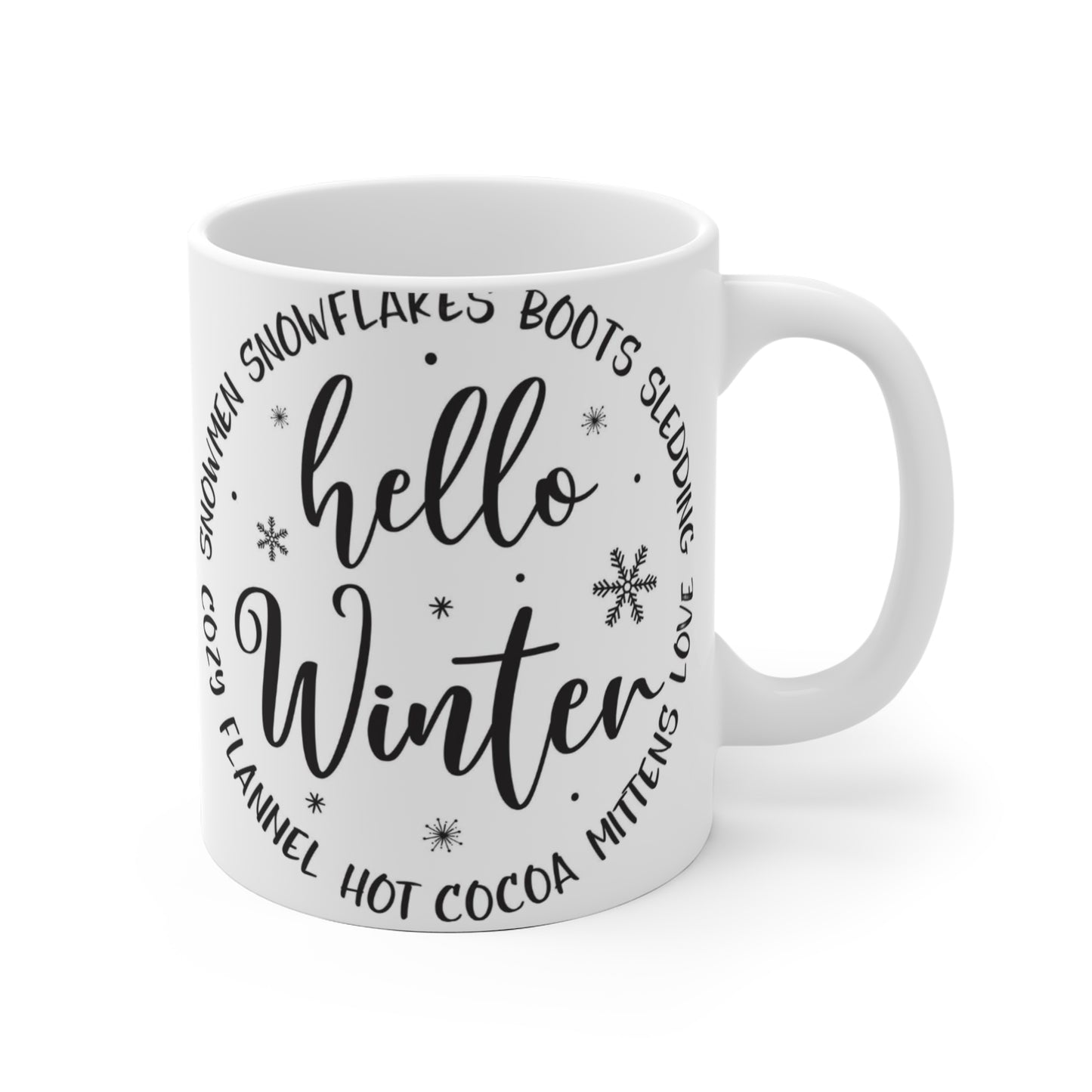 „Hallo Winter“-Tasse