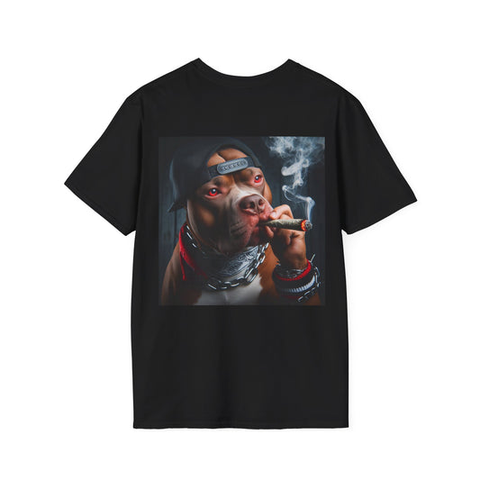 T-Shirt chien qui fume casquette