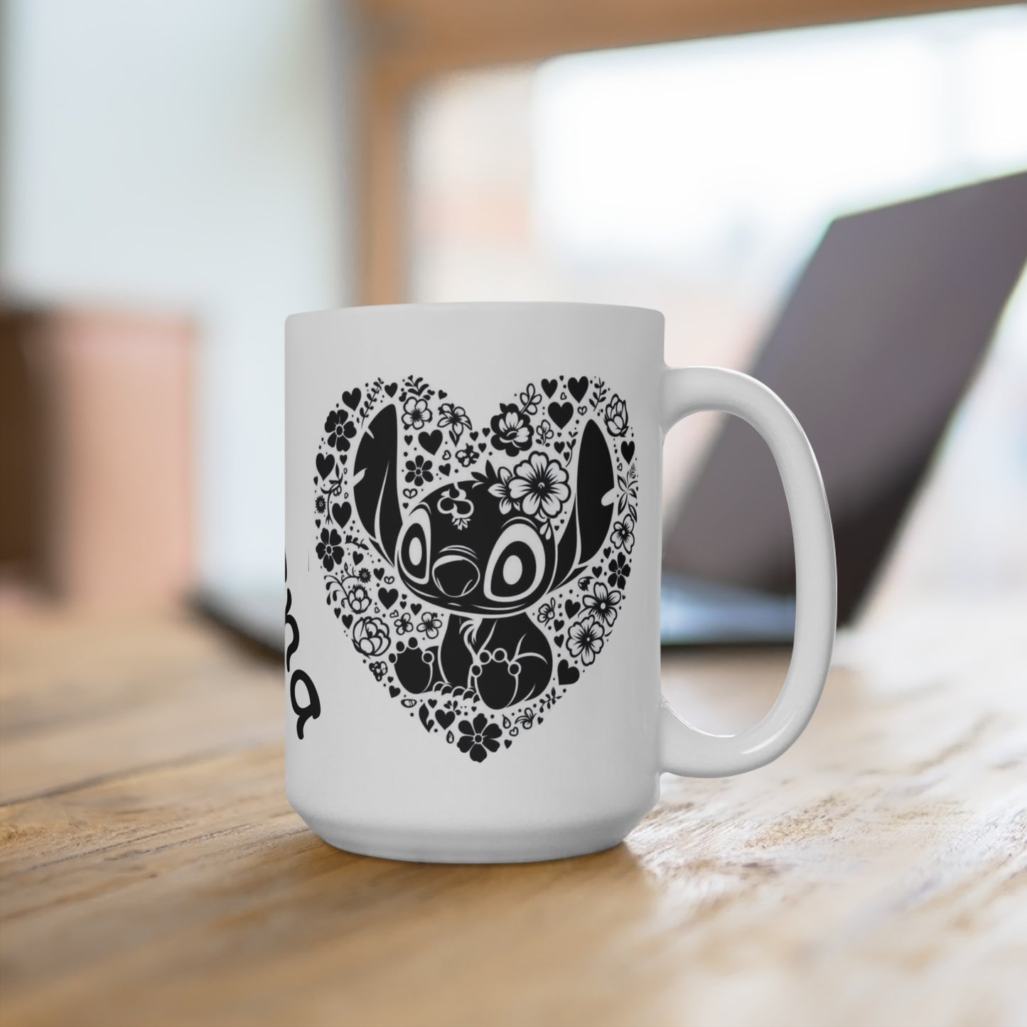 Ohana Floral Ceramic Mug - Perfect Gift for Family & Friends