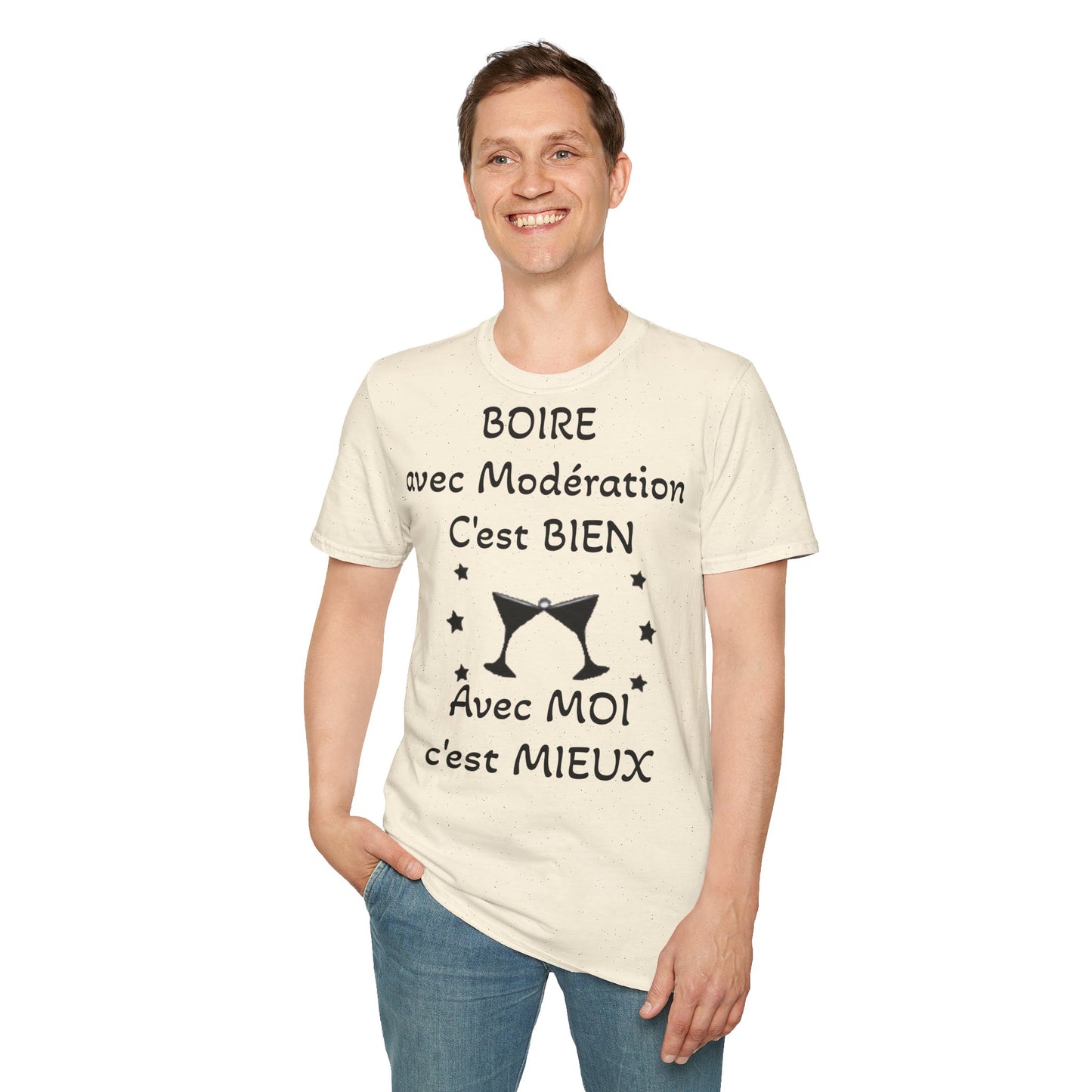 T-Shirt "boire avec modération"