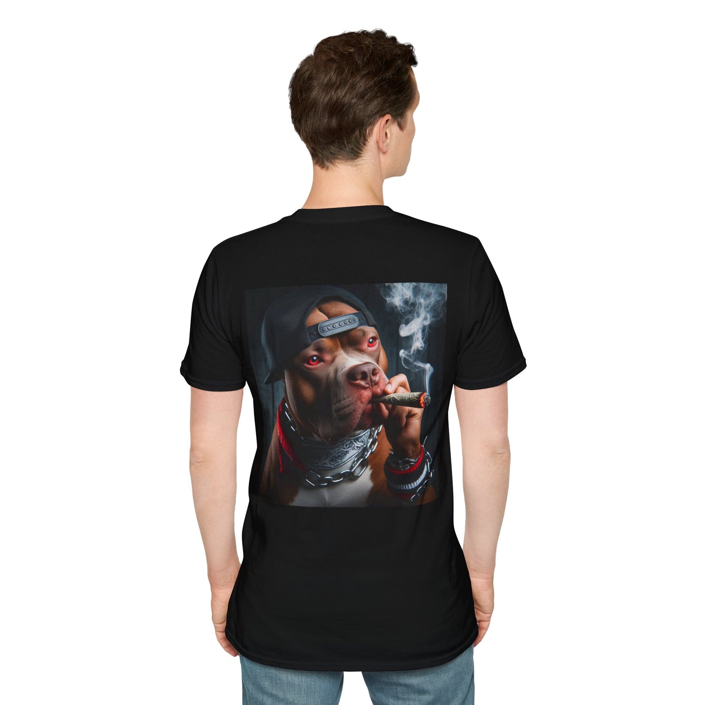 T-Shirt chien qui fume casquette