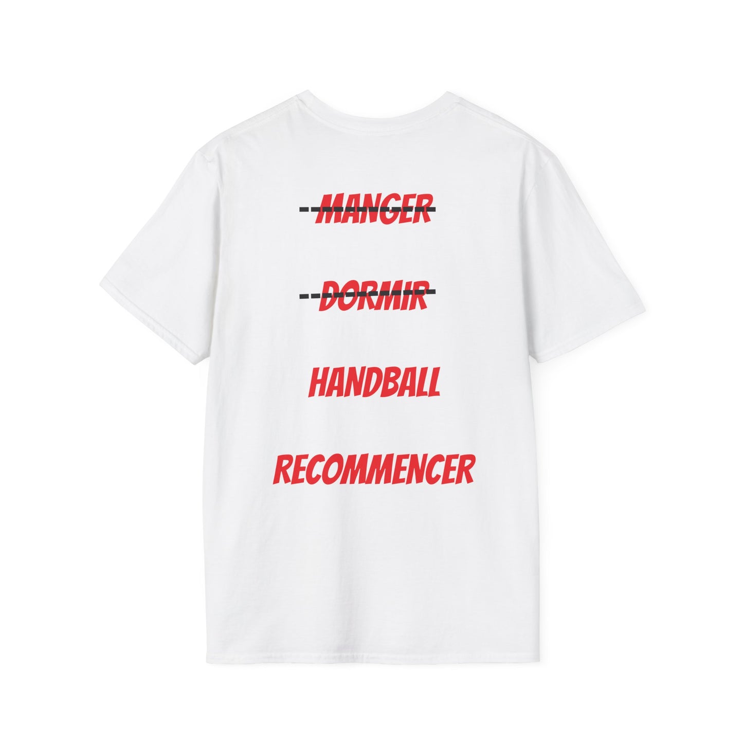 t-shirt "je peux pas j'ai handball"