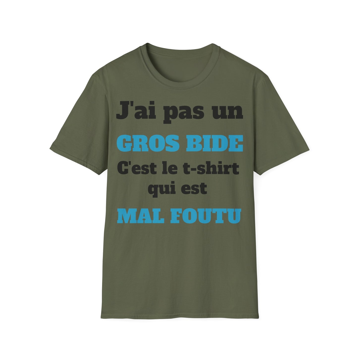 t-shirt "j'ai pas un gros bide"