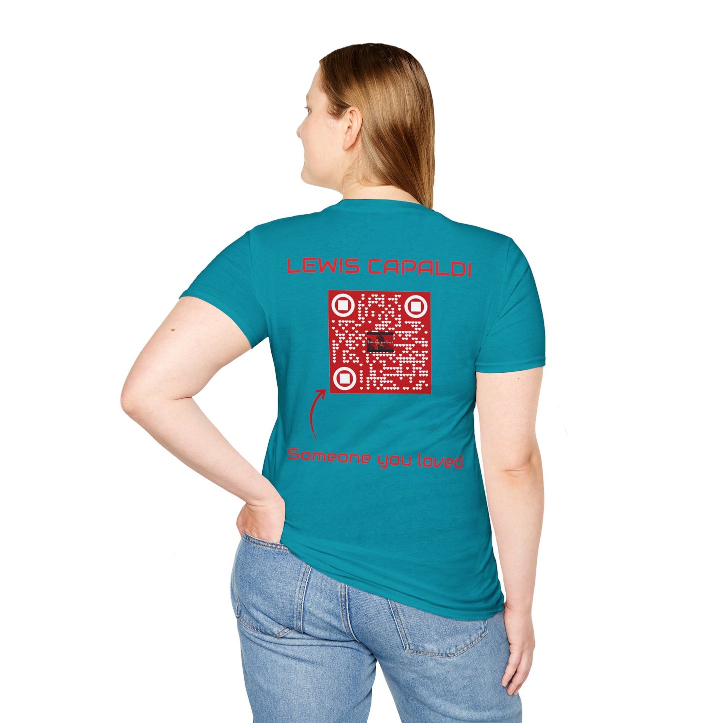 Musikalisches T-Shirt mit der Aufschrift „Jemand, den du geliebt hast“.