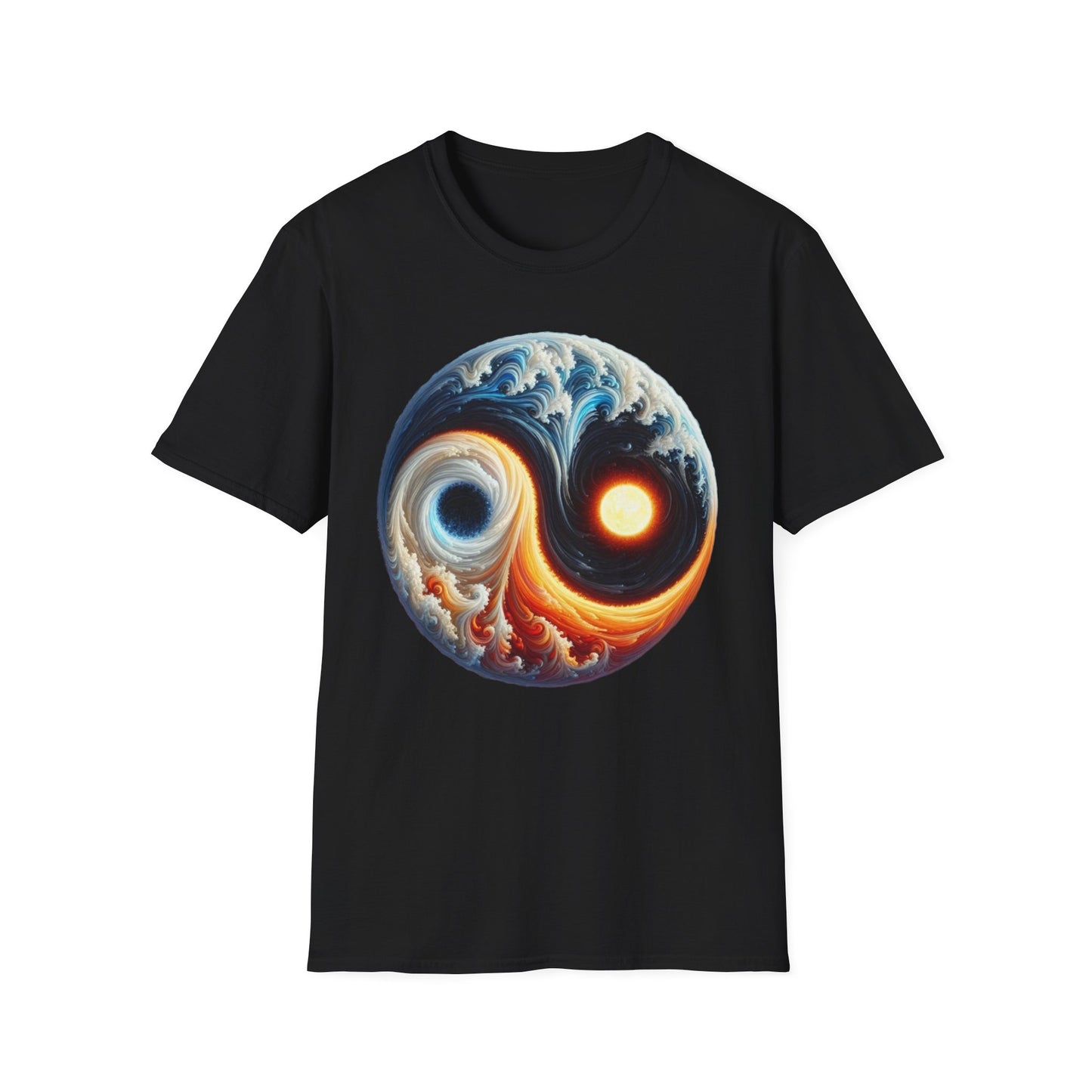 T-shirt yin yang soleil lune