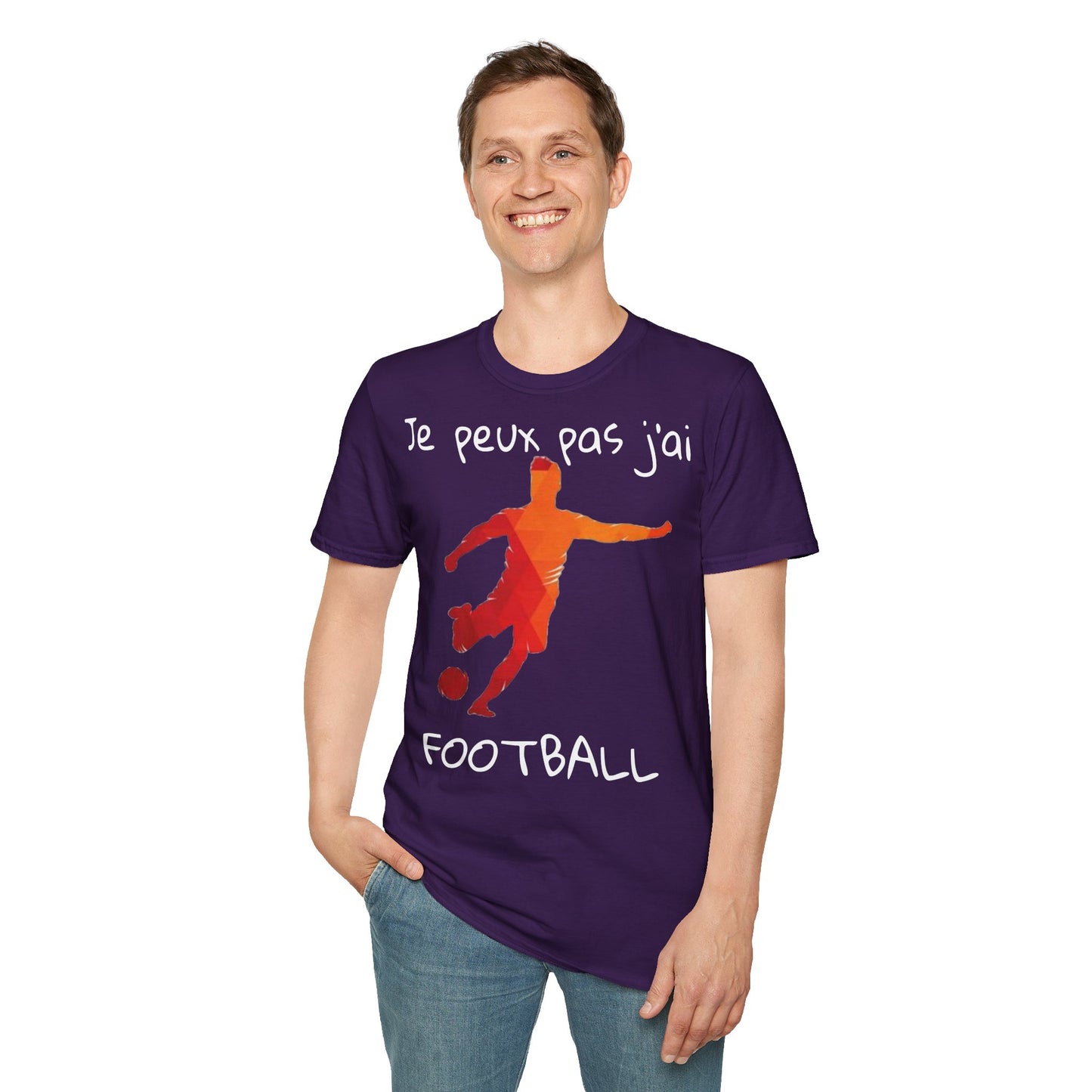 T-Shirt "je peux pas j'ai football"