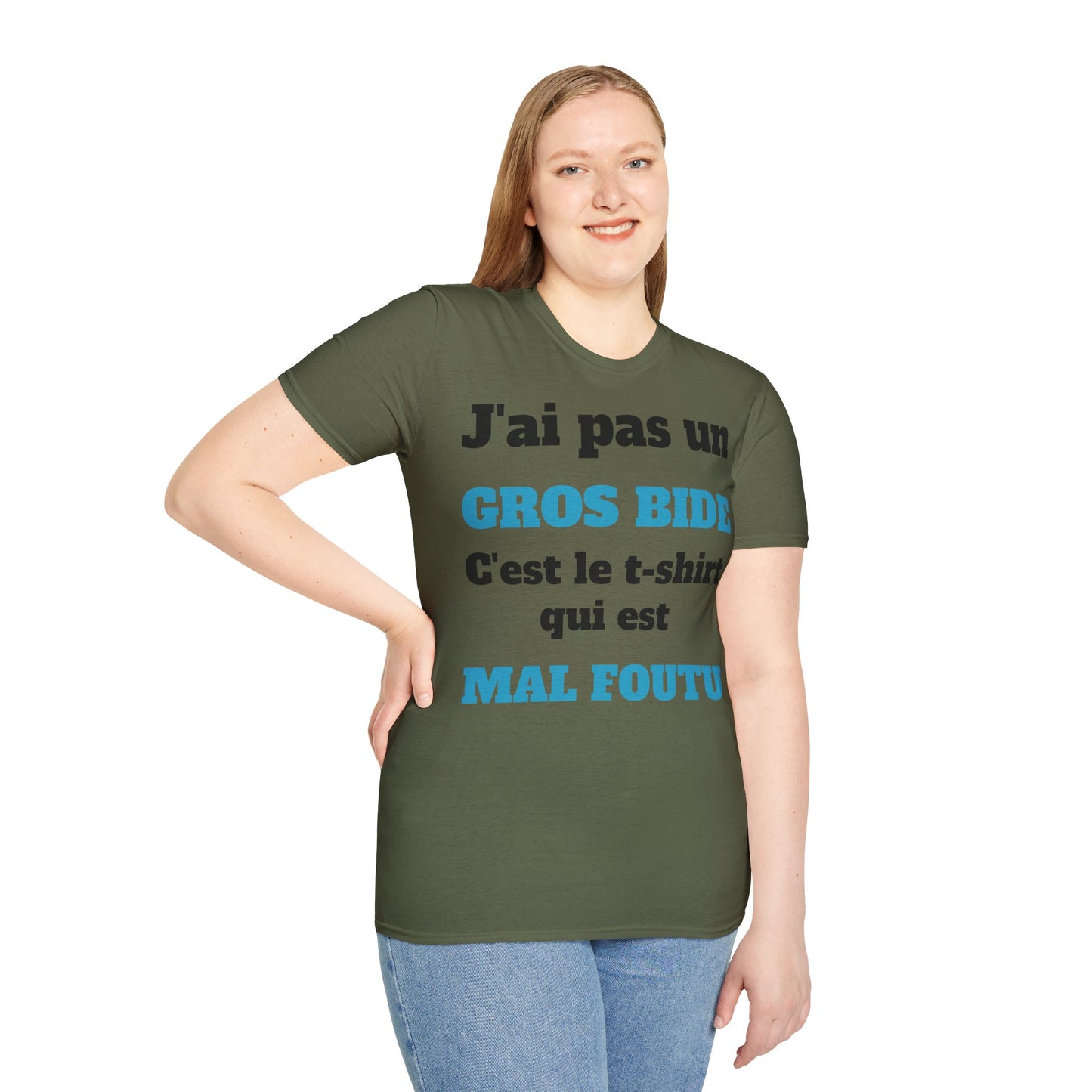 t-shirt "j'ai pas un gros bide"